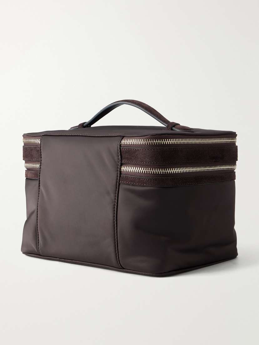 Anya Hindmarch Suede-trimmed Shell Vanity Case | Thumbnail 2
