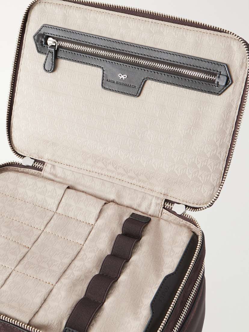 Anya Hindmarch Suede-trimmed Shell Vanity Case | Thumbnail 4