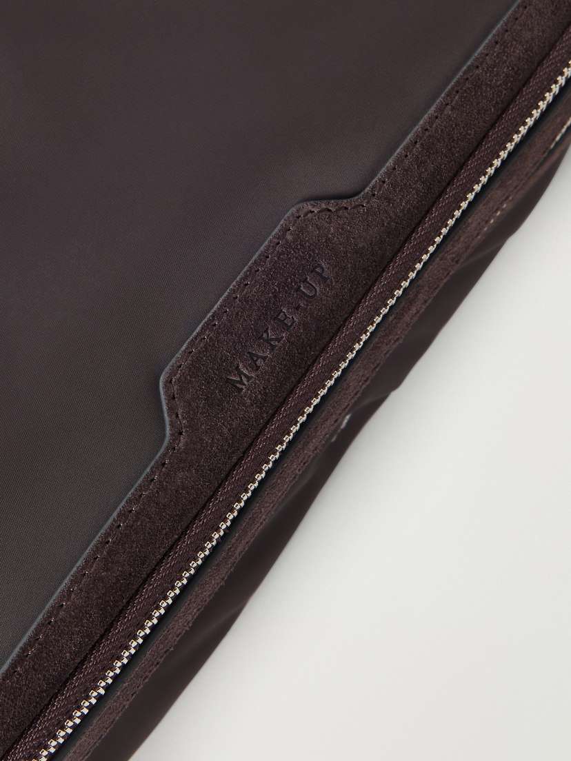Anya Hindmarch Suede-trimmed Shell Cosmetics Case | Thumbnail 3 Anya Hindmarch Suede-trimmed Shell Cosmetics Case | Thumbnail 3