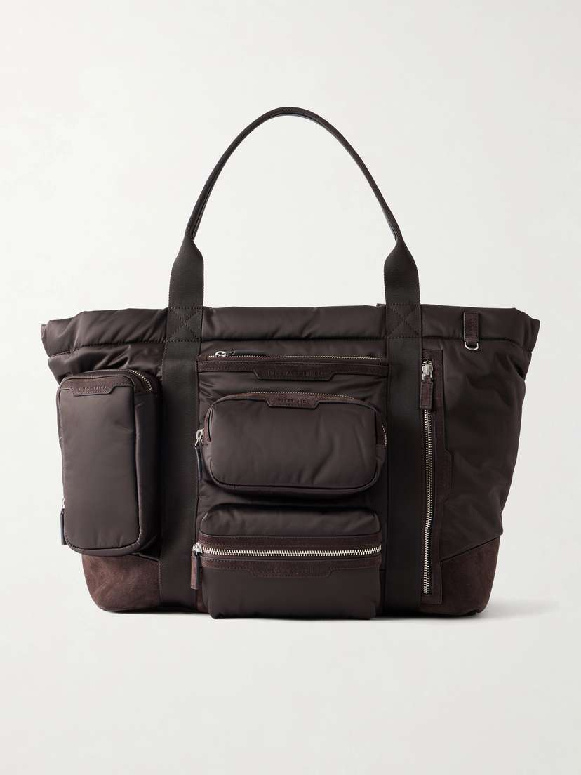 Anya Hindmarch Travel Leather-trimmed Shell Weekend Bag