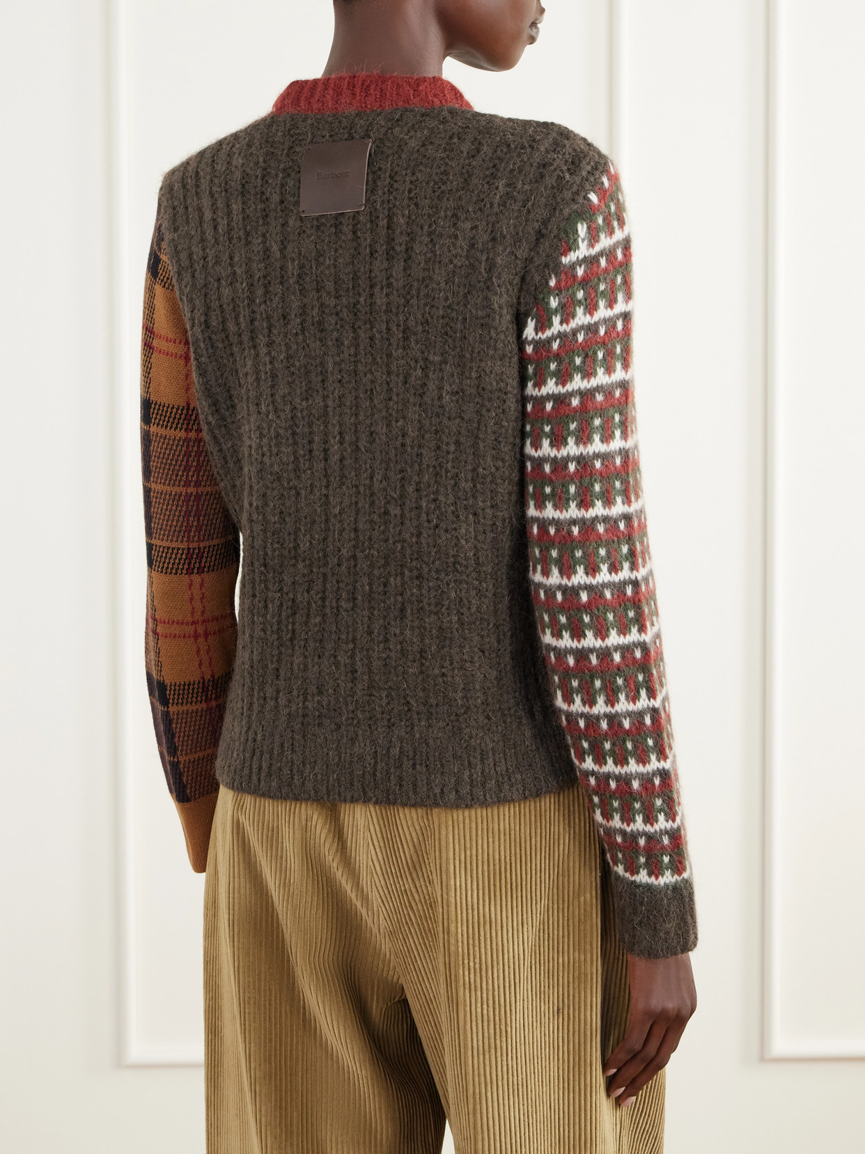 Ashford Patchwork Wool-Blend Sweater