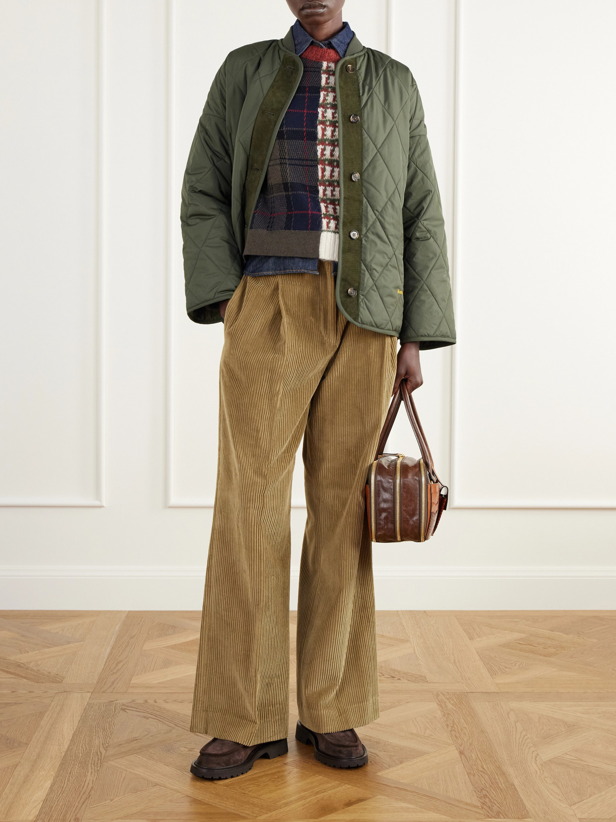 Ashford Patchwork Wool-Blend Sweater