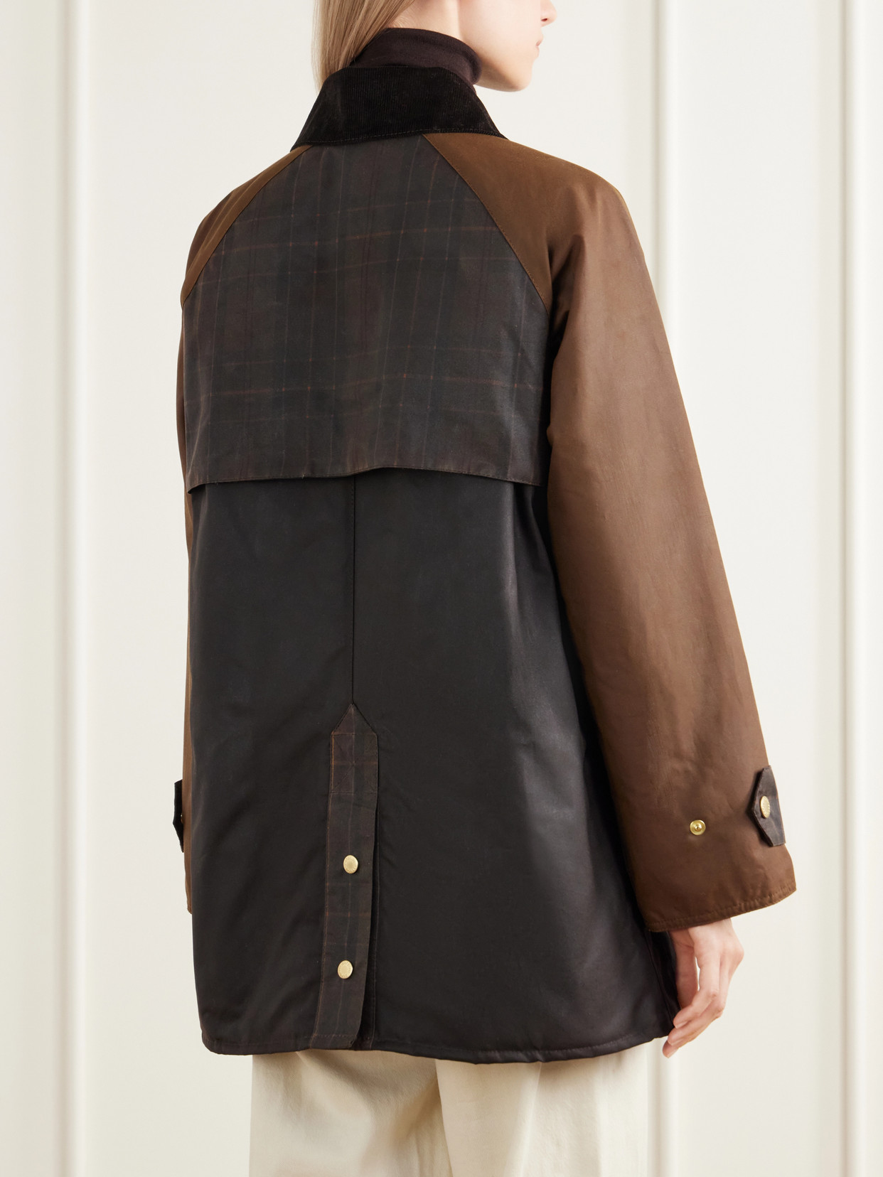 Felton Corduroy-Trimmed Waxed Cotton-Canvas Jacket