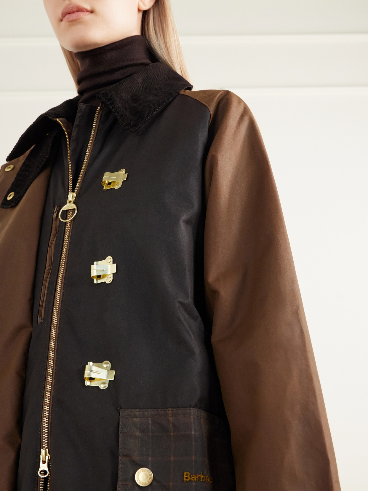 Felton Corduroy-Trimmed Waxed Cotton-Canvas Jacket