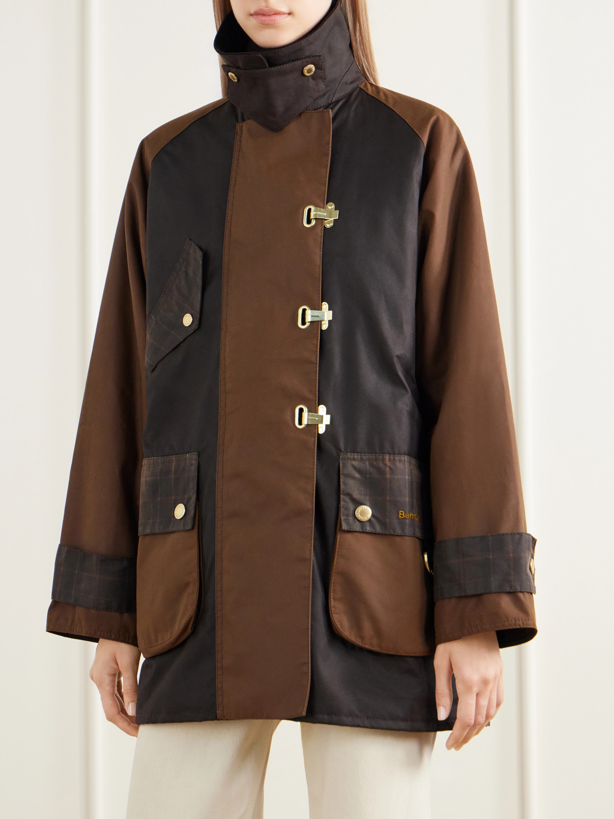 Felton Corduroy-Trimmed Waxed Cotton-Canvas Jacket