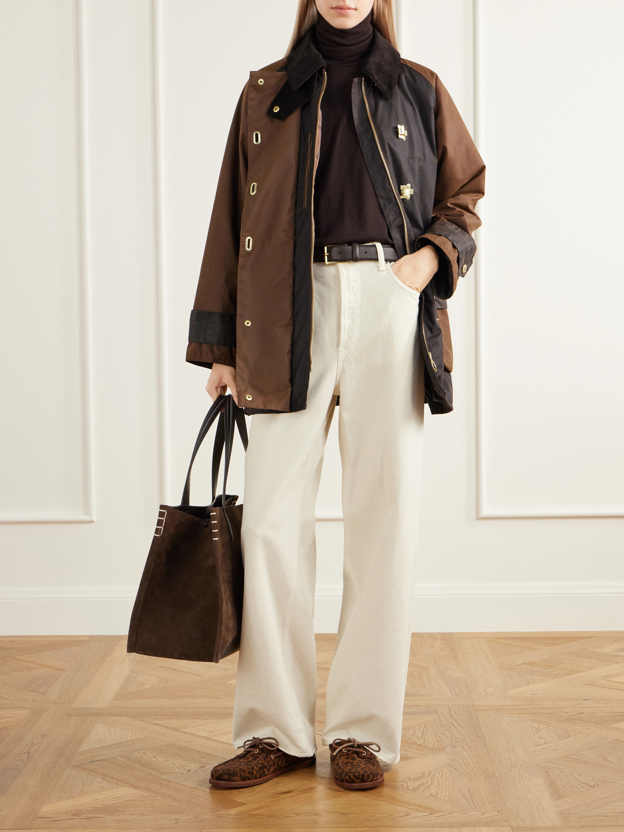 Felton Corduroy-Trimmed Waxed Cotton-Canvas Jacket