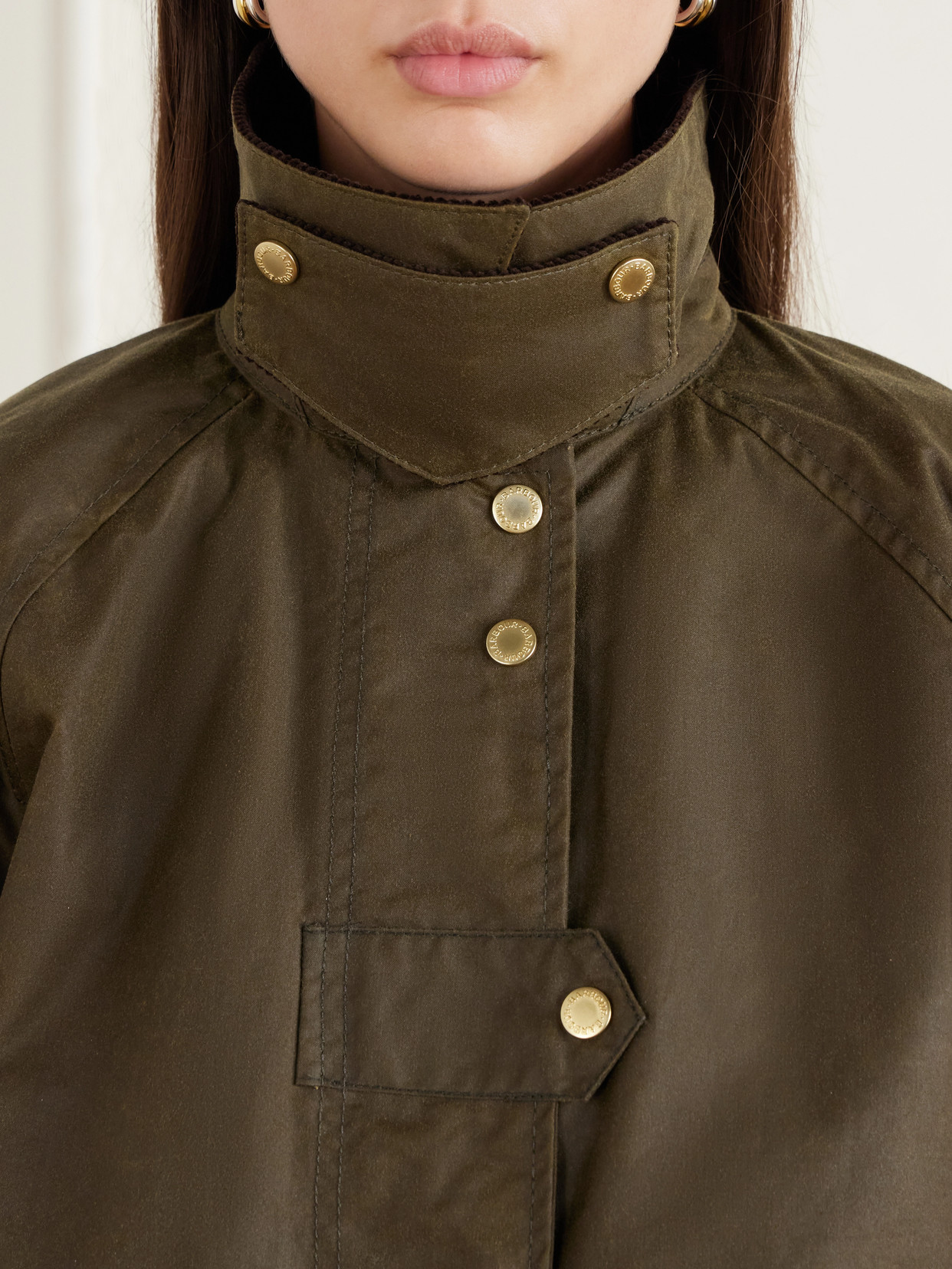 Kirklees Corduroy-Trimmed Waxed Cotton Jacket