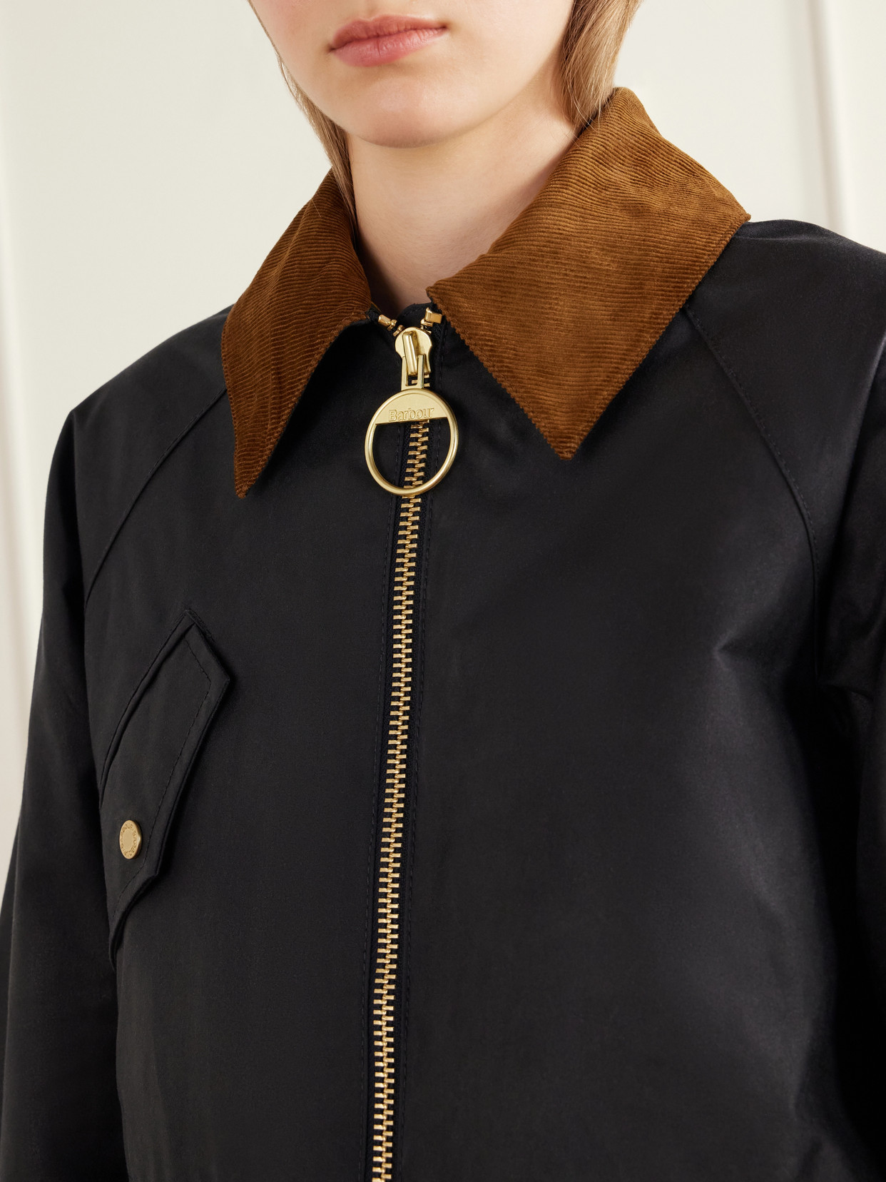 Treeton Corduroy-Trimmed Cotton Jacket