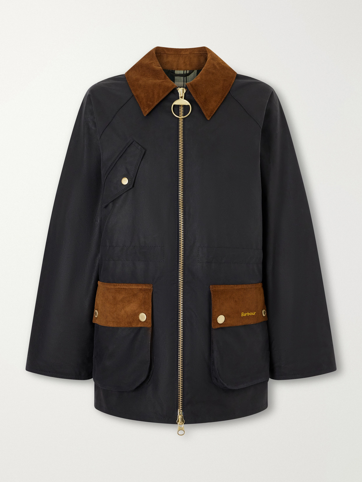 Treeton Corduroy-Trimmed Cotton Jacket