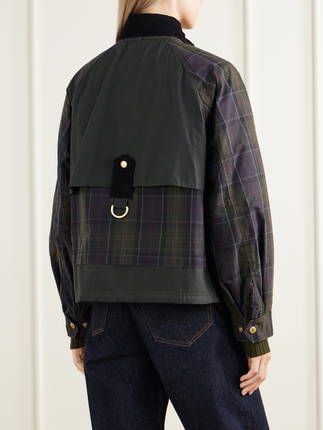 Truro Checked Corduroy-Trimmed Cotton-Canvas Jacket