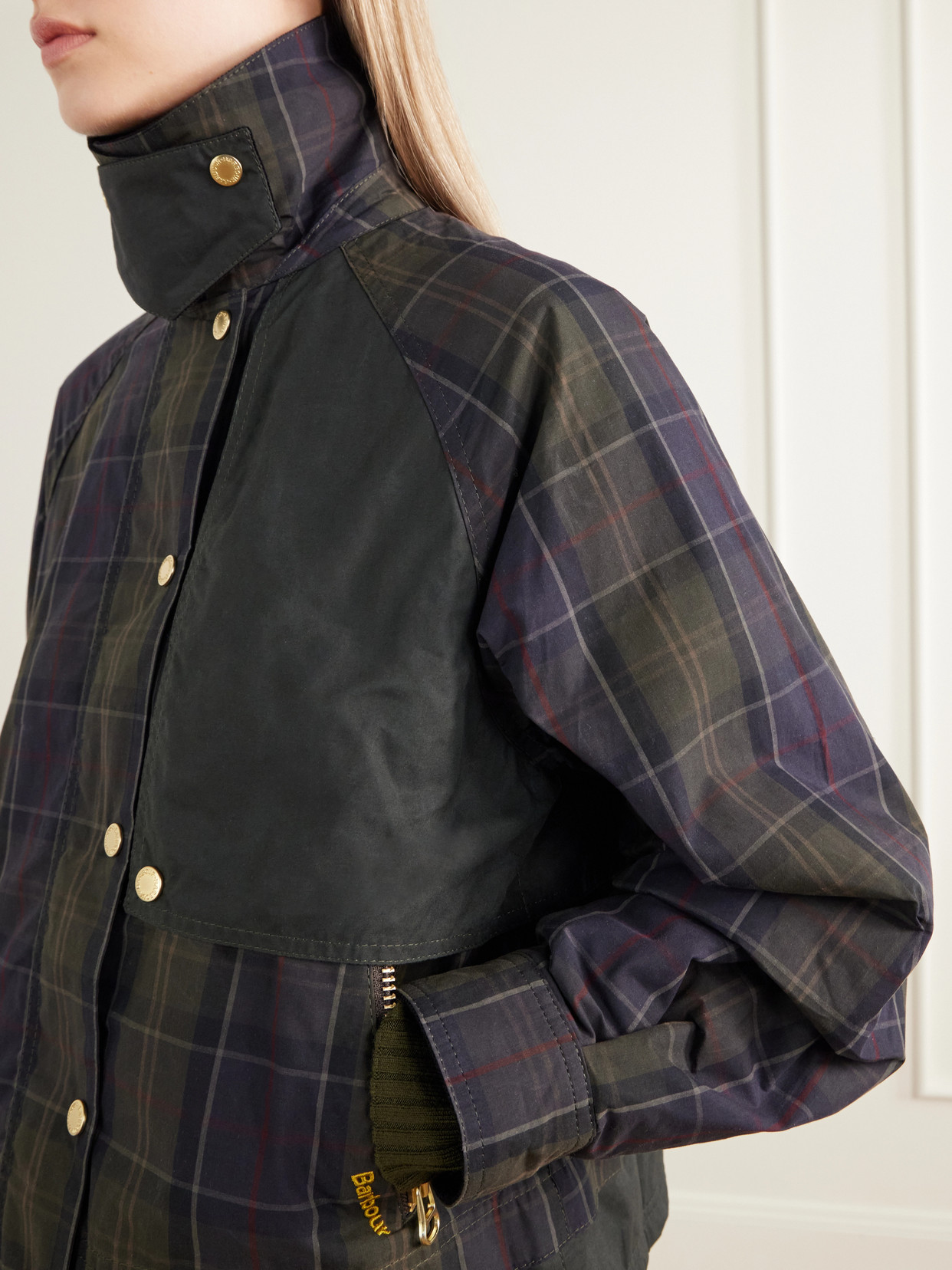 Truro Checked Corduroy-Trimmed Cotton-Canvas Jacket