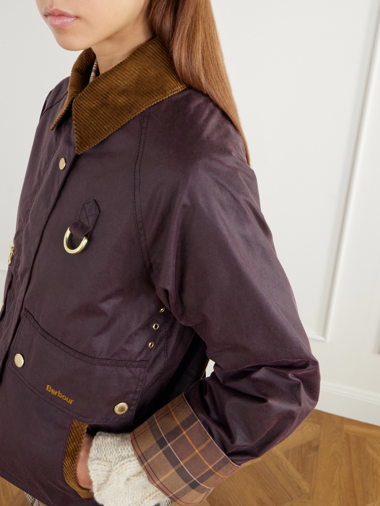 Cottingham Corduroy-Trimmed Waxed Cotton-Canvas Jacket