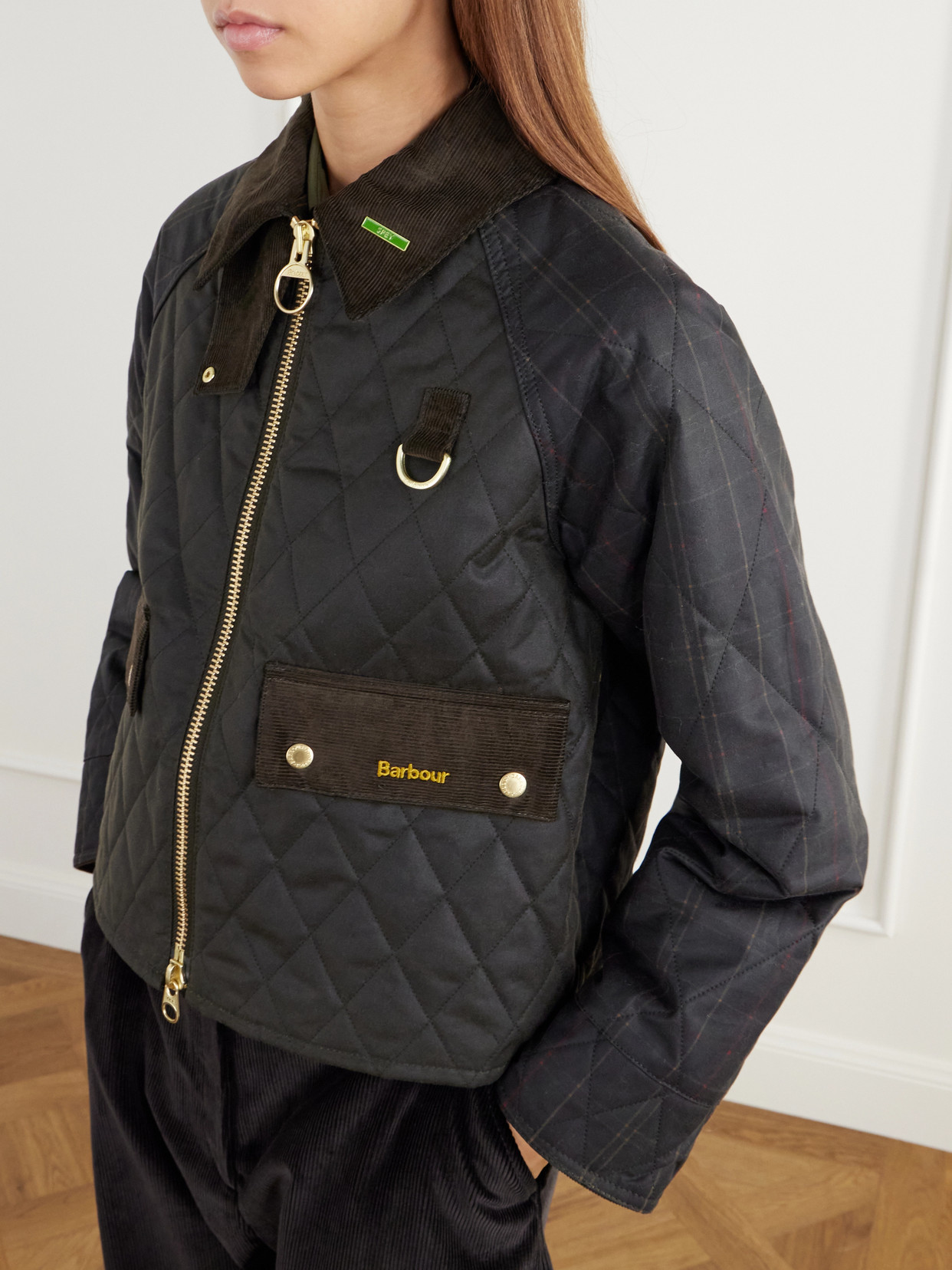 Spey Corduroy-Trimmed Quilted Waxed Cotton-Canvas Jacket