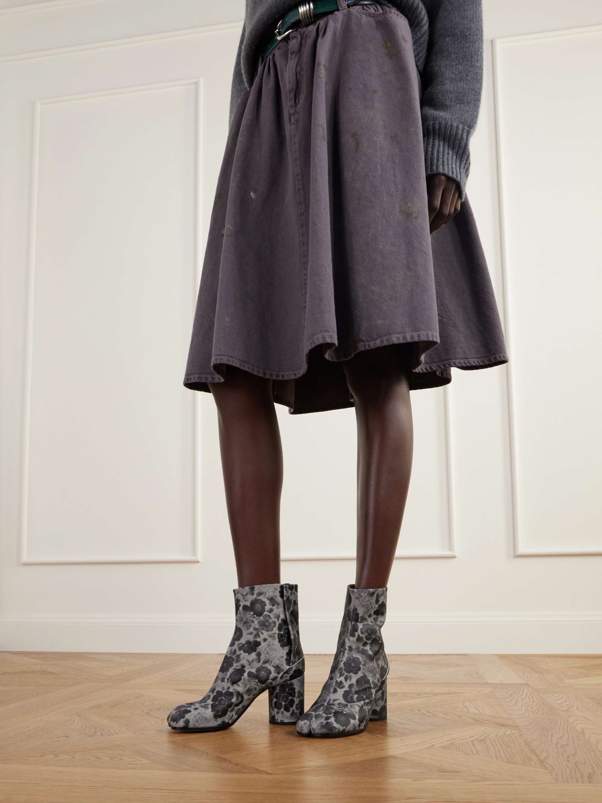 MAISON MARGIELA Split-toe leather ankle boots