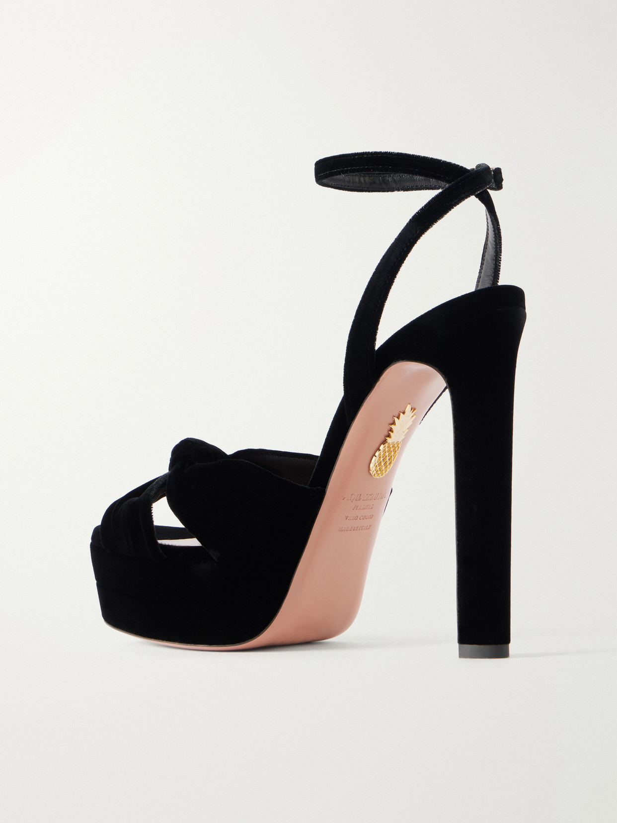 Cupid Plateau 130 Velvet Sandals
