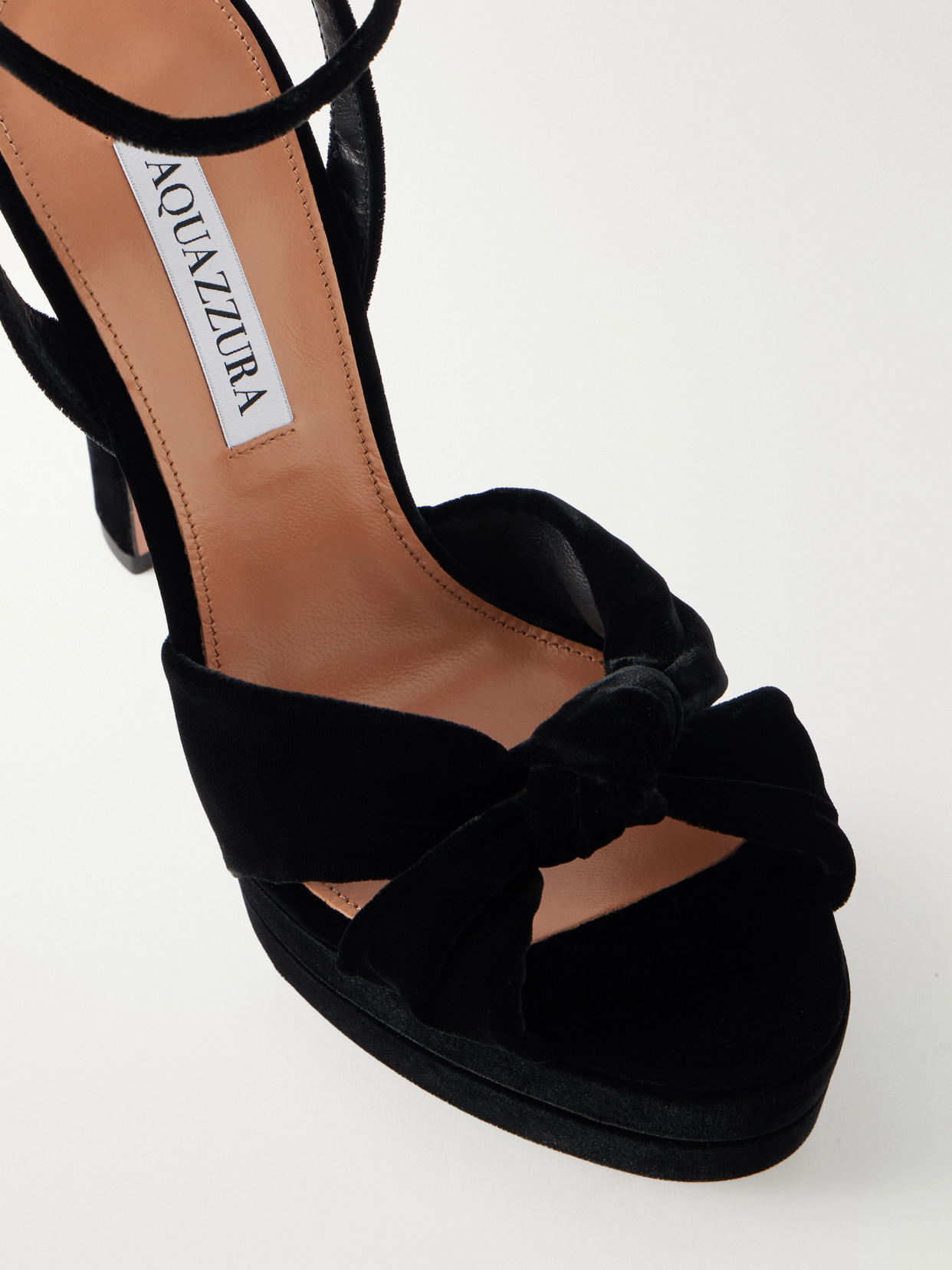 Cupid Plateau 130 Velvet Sandals