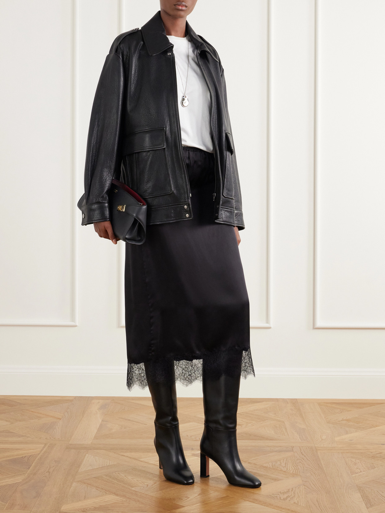 Sellier 85 Leather Knee Boots