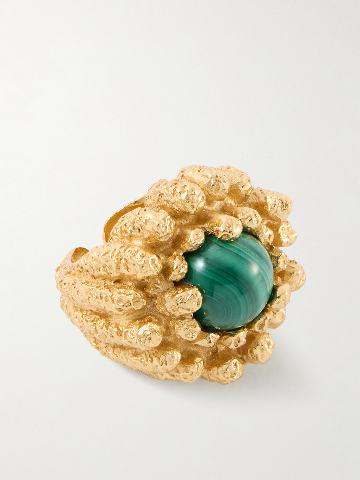 Paola Sighinolfi Lia 18-karat Gold-plated Pewter And Resin Ring