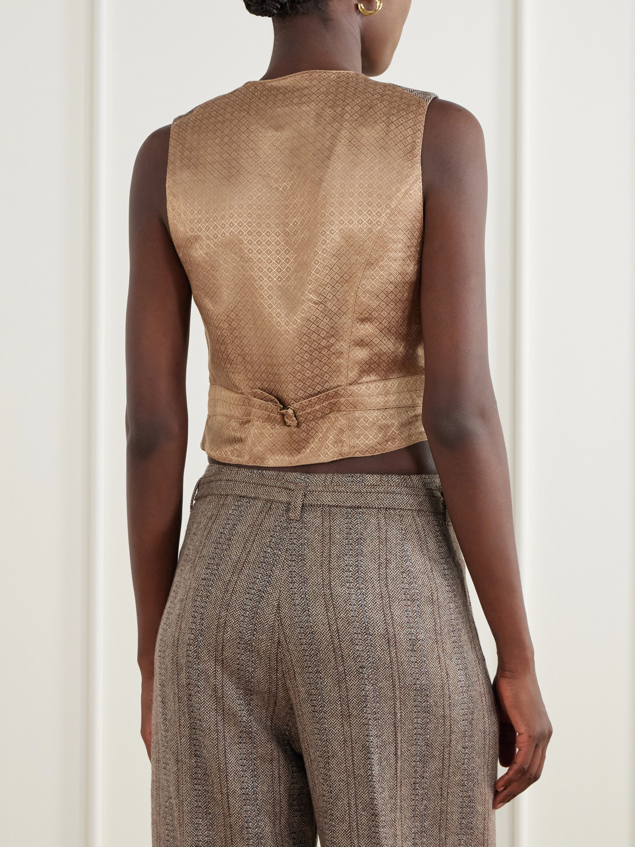 Wool And Cotton-Blend Vest