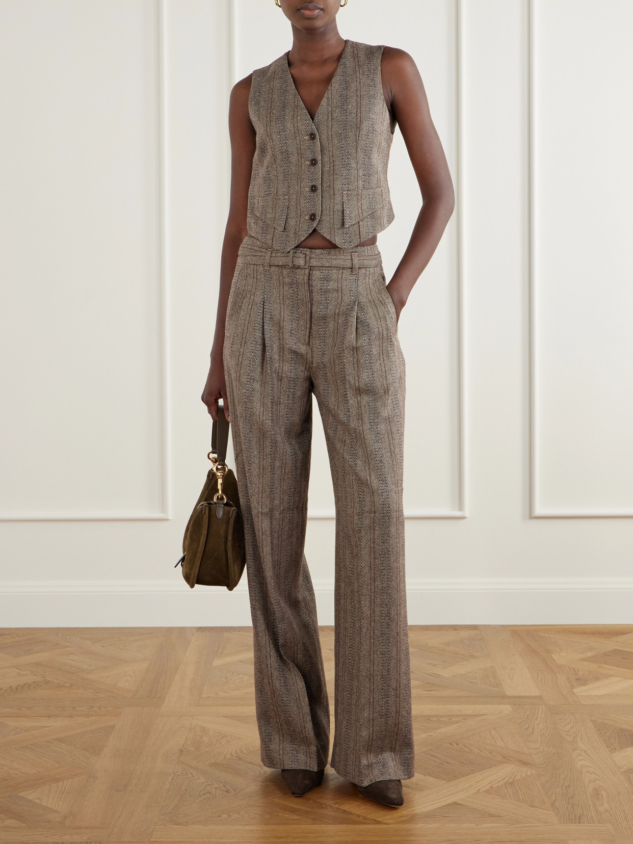 Wool And Cotton-Blend Vest