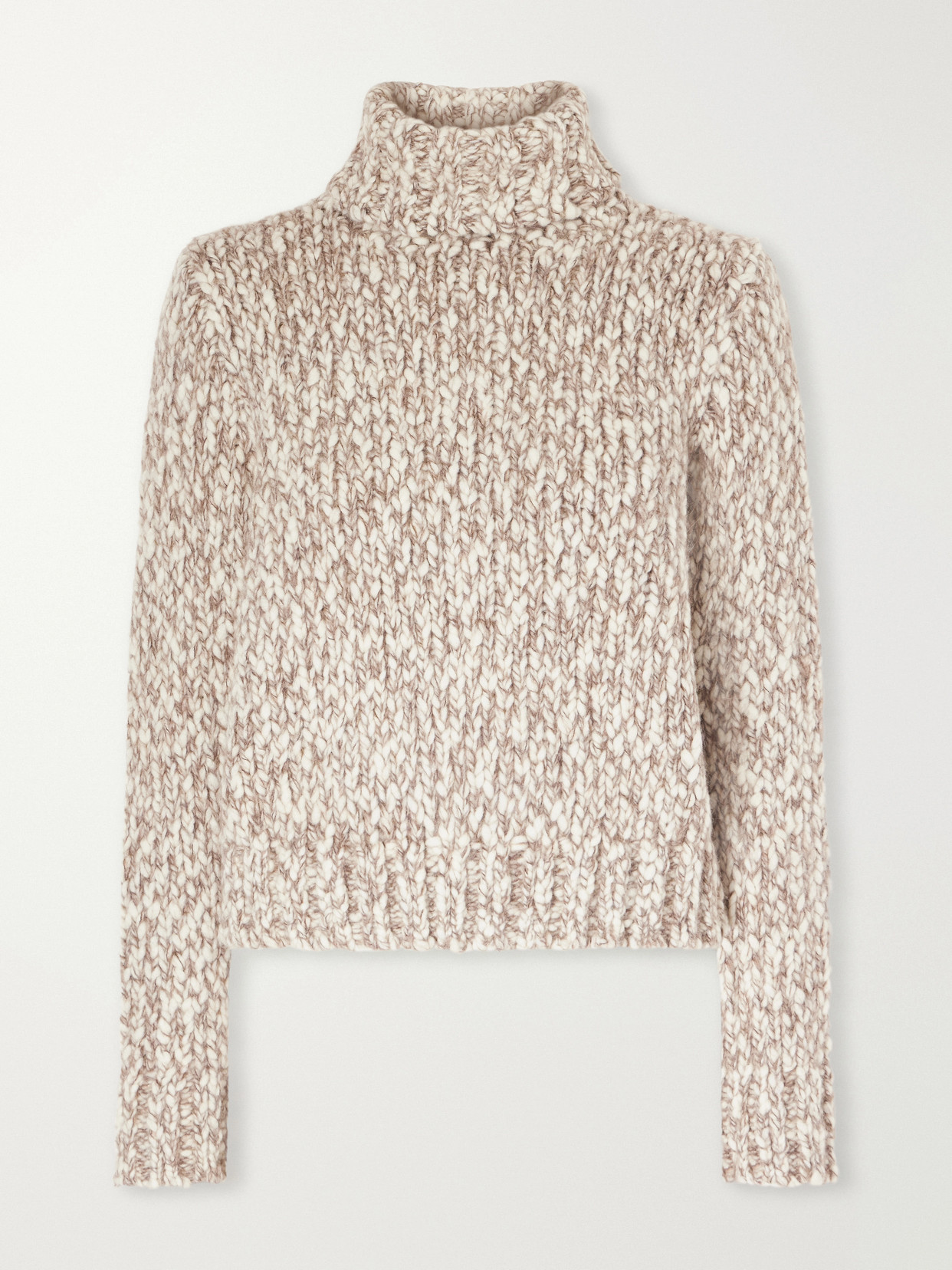 Marled Wool-Blend Sweater