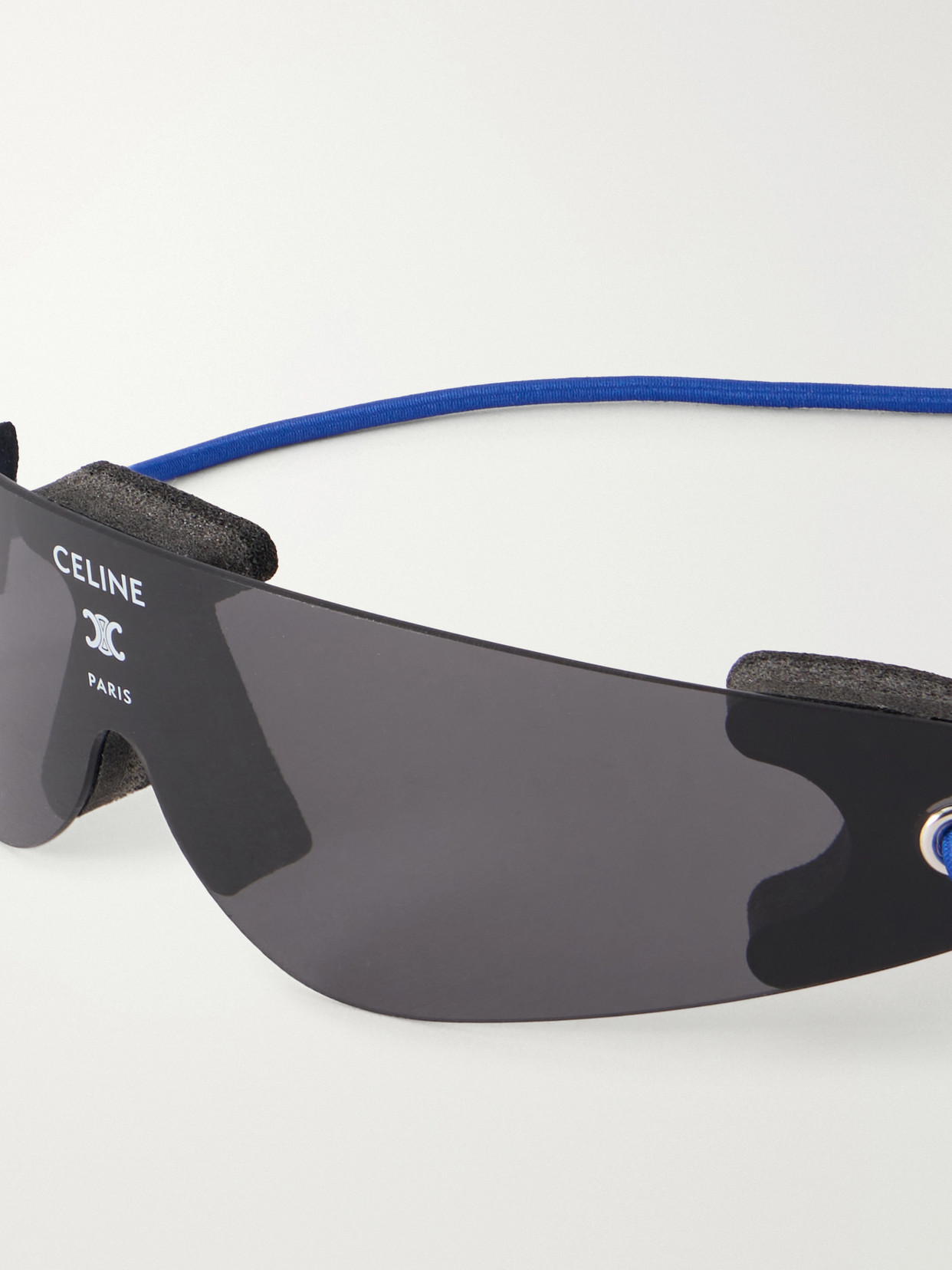 Celine Runner Shield-style Injection Sunglasses In Blue
