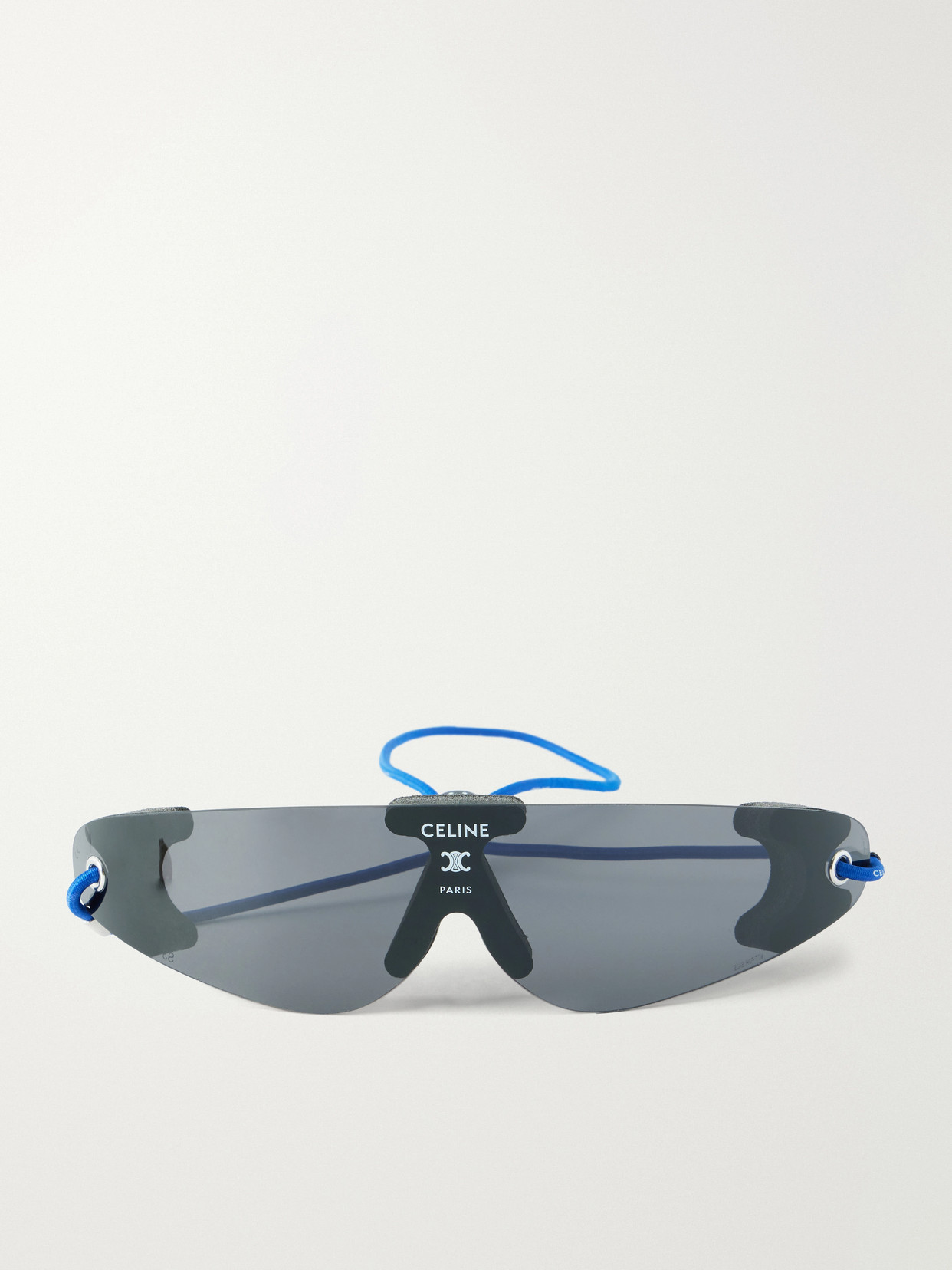 Celine Runner Shield-style Injection Sunglasses In Blue