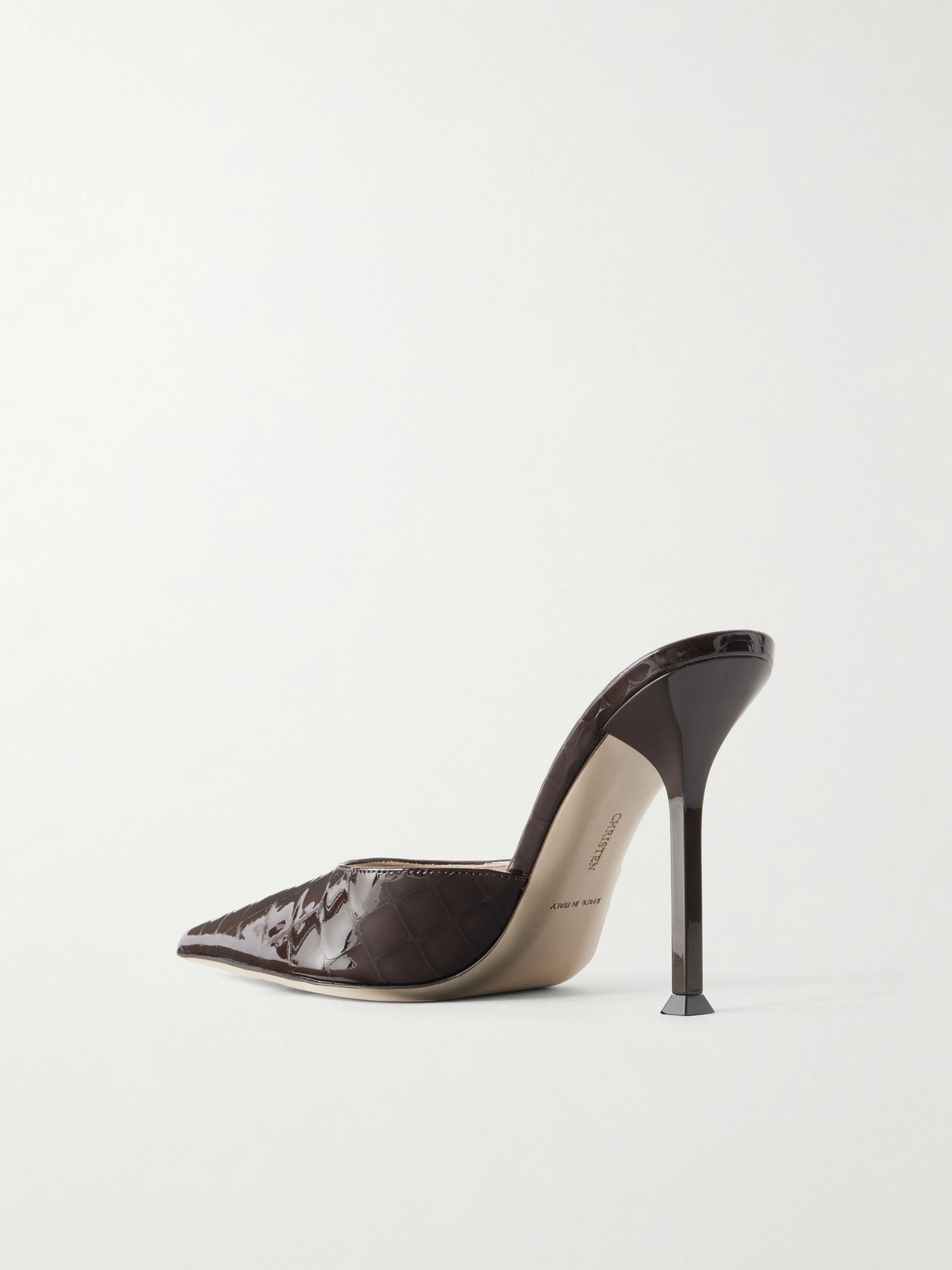 Helix 95 Toe Croc-Effect Mules