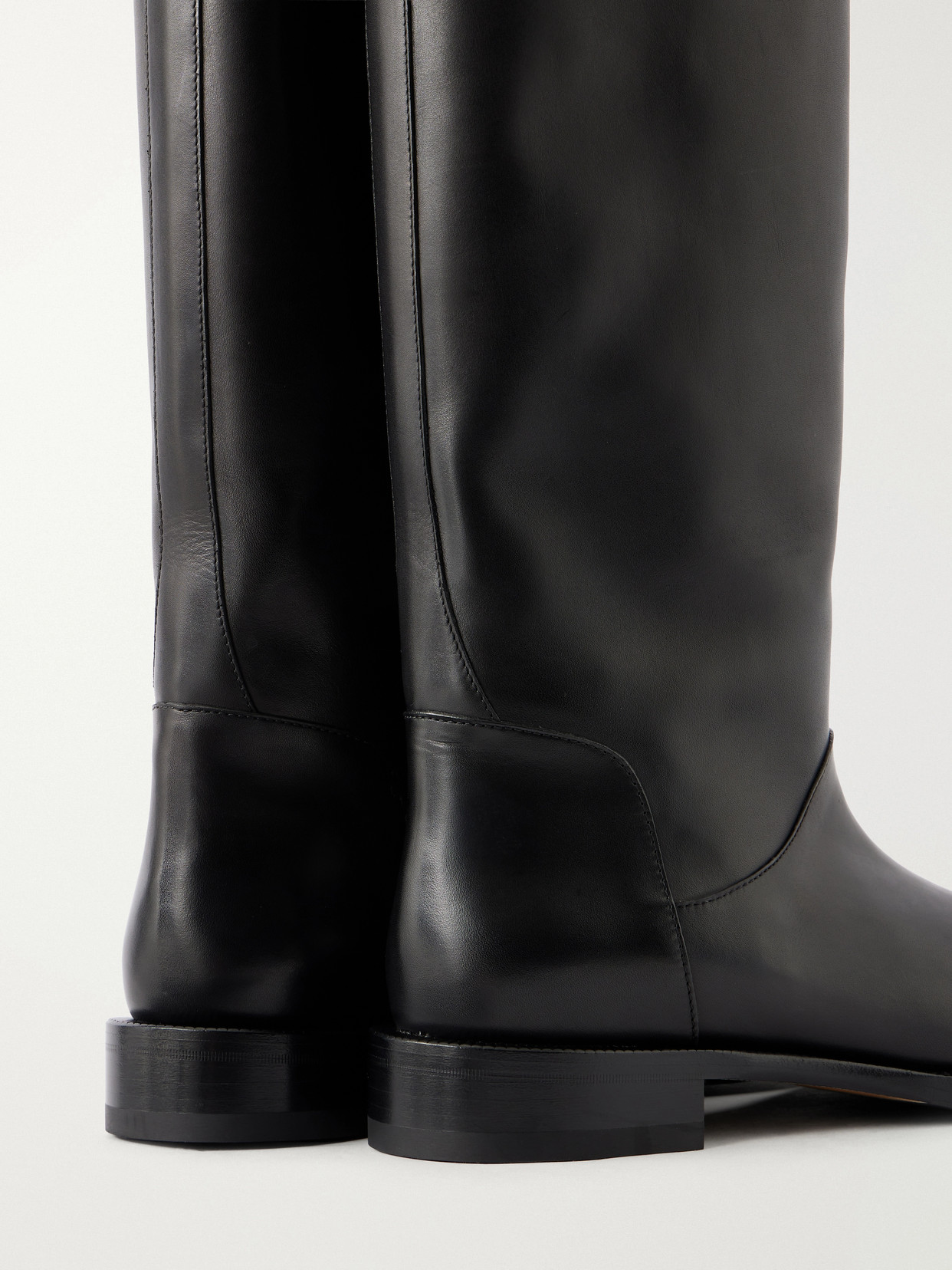 Defender Leather Knee Boots