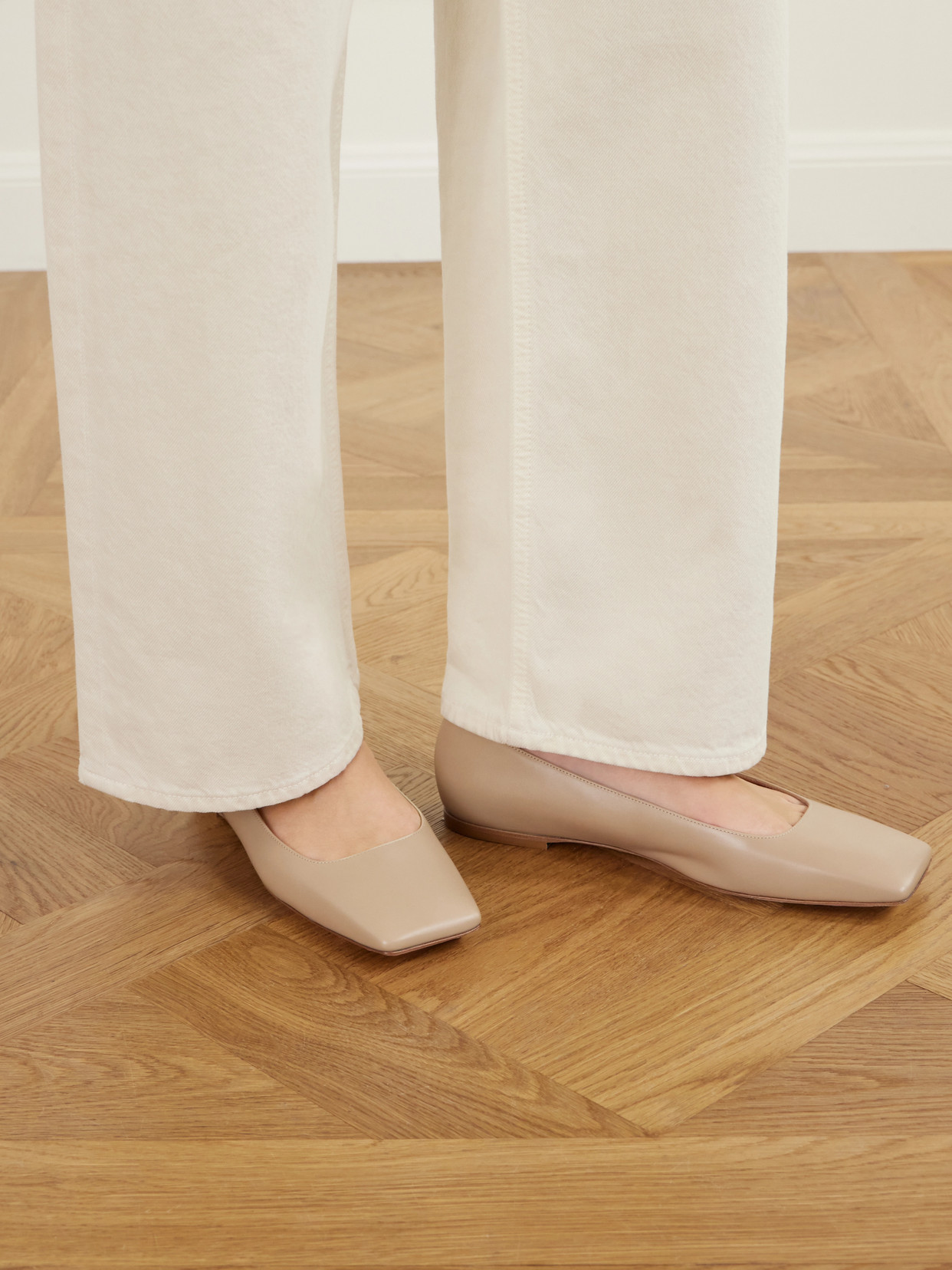 Leather Ballet Flats