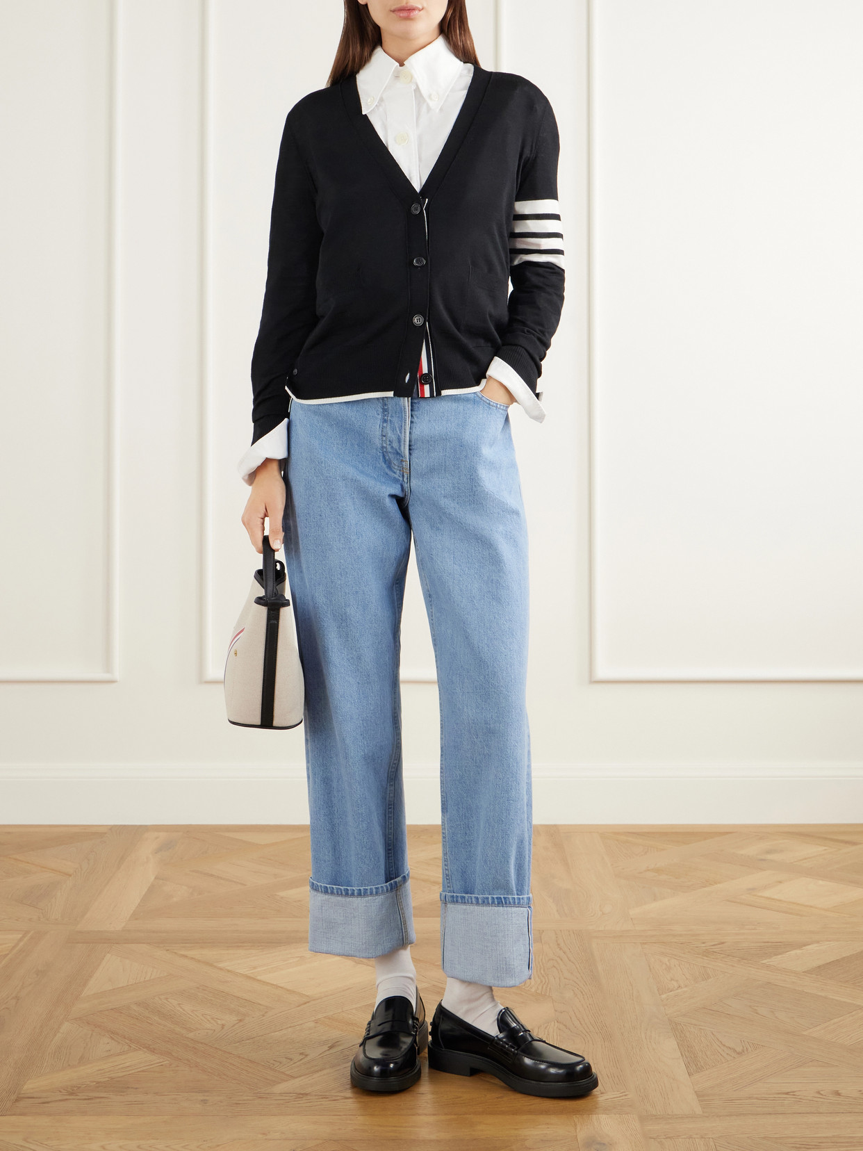 Mid-Rise Straight-Leg Jeans