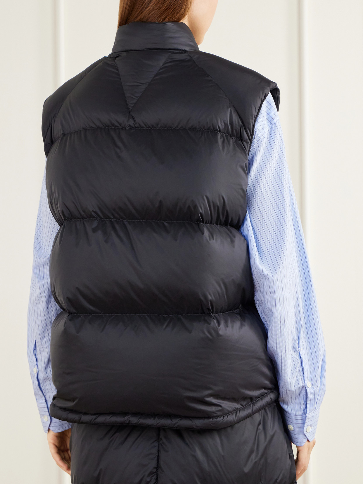 Logo-Appliquéd Quilted Shell Down Vest