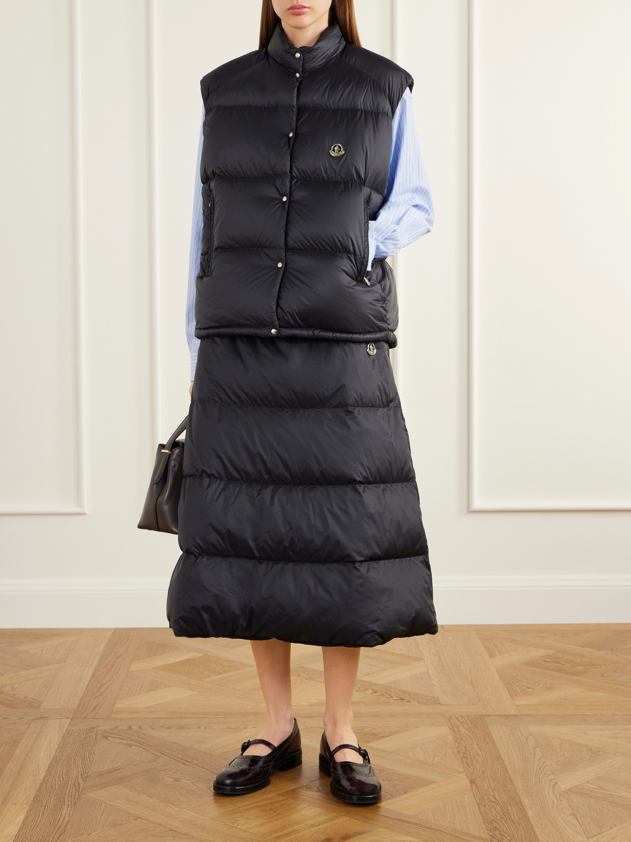 Logo-Appliquéd Quilted Shell Down Vest