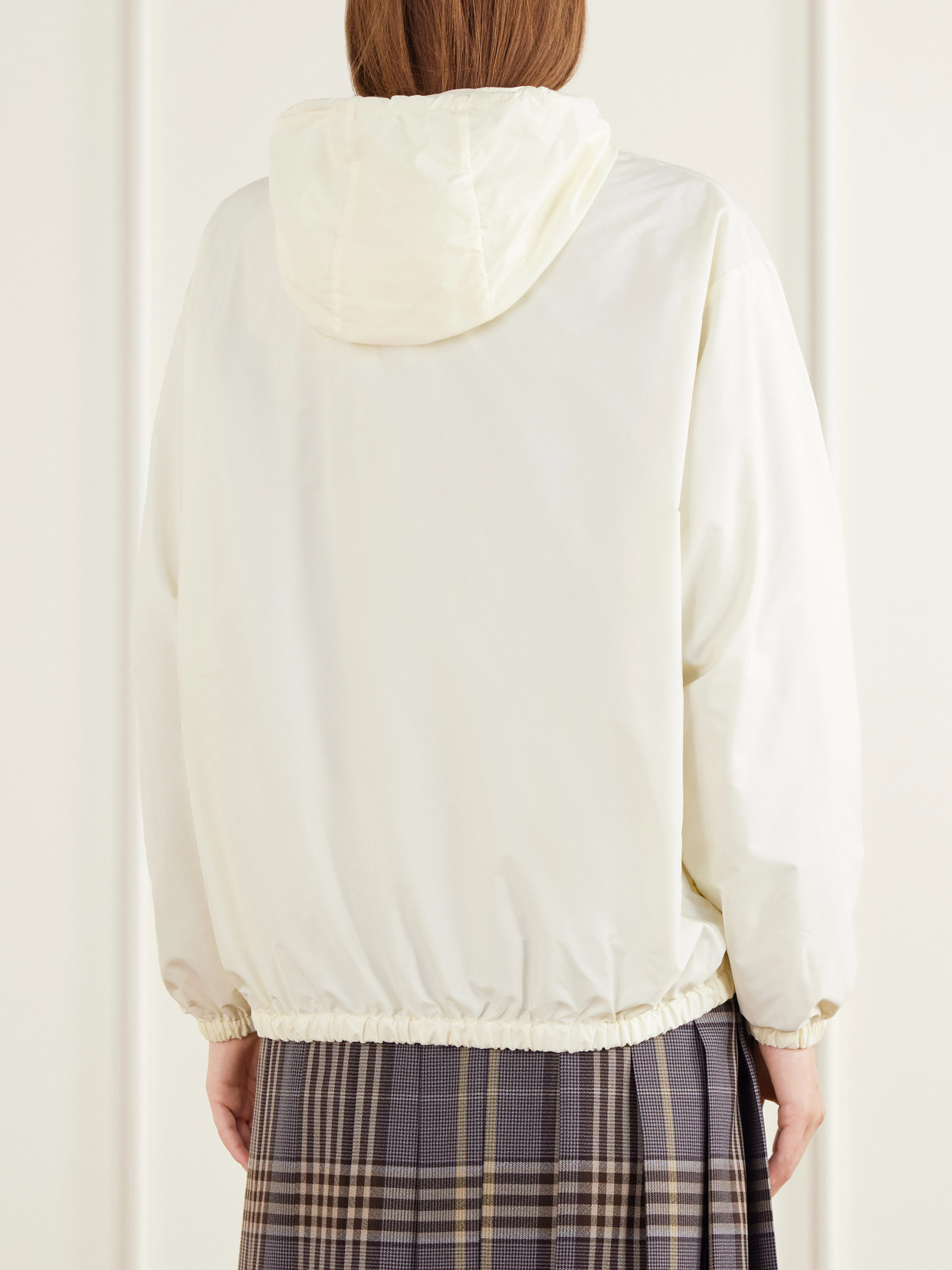 Windbreaker Logo-Appliquéd Hooded Jacket