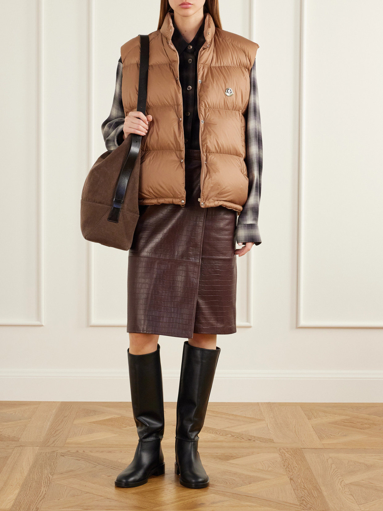 Logo-Appliquéd Quilted Shell Down Vest