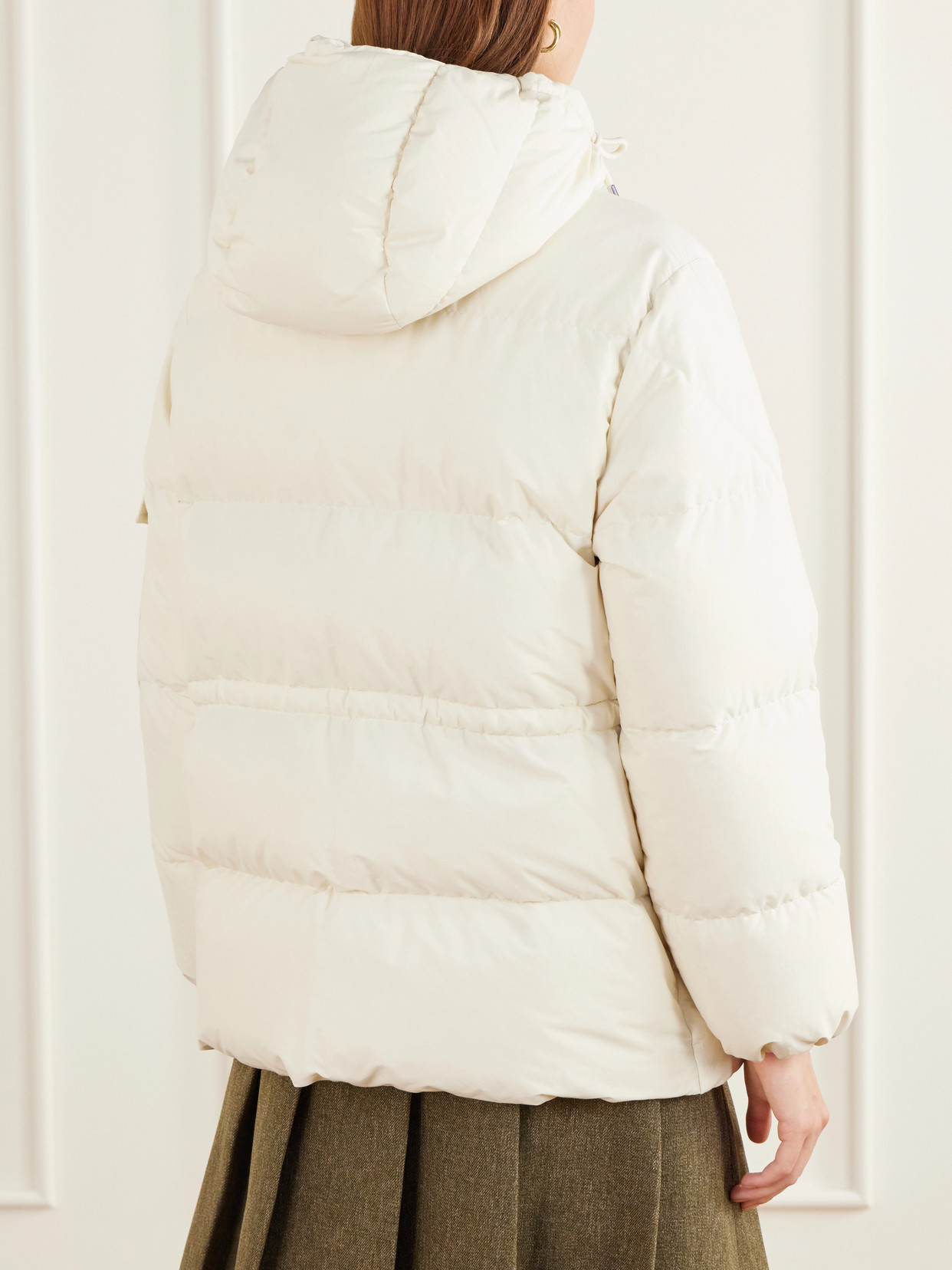 Himalaya Hooded Quilted Cotton-Blend Shell Down Jacket
