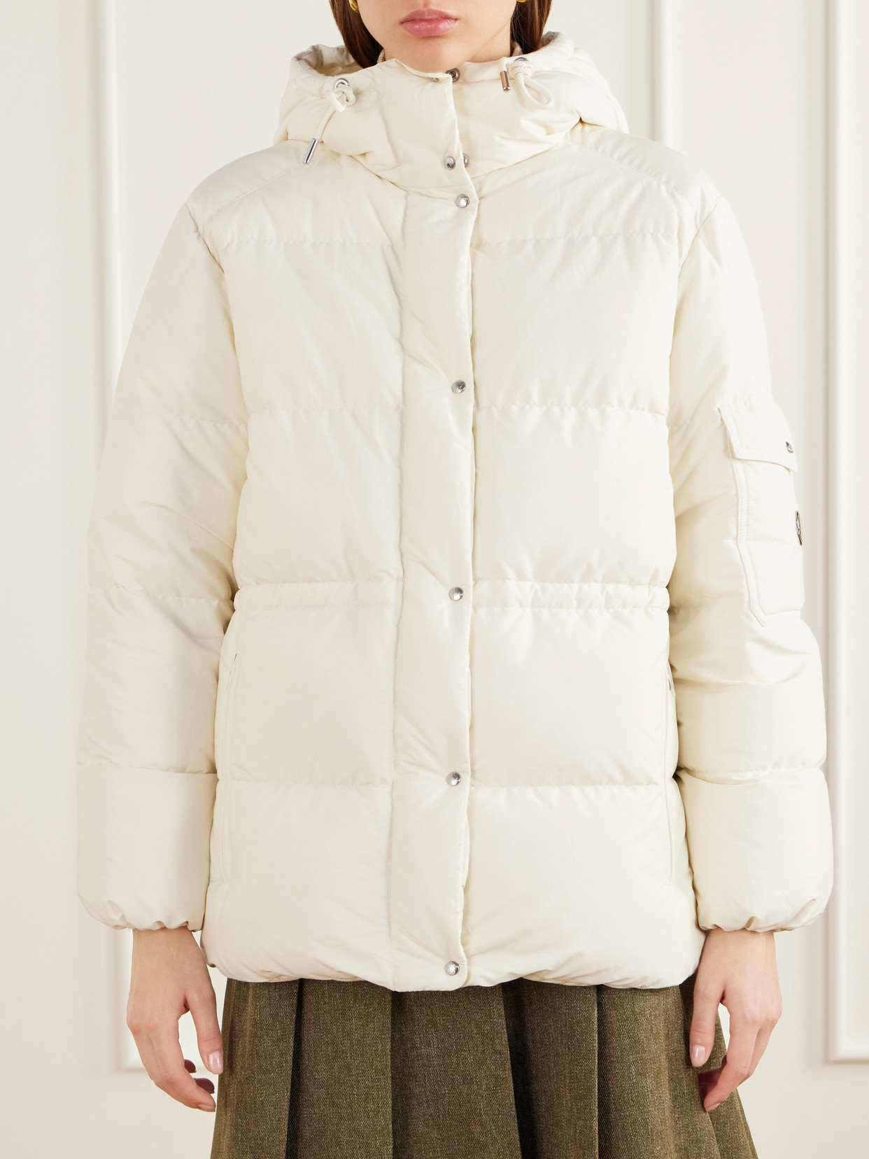 Himalaya Hooded Quilted Cotton-Blend Shell Down Jacket