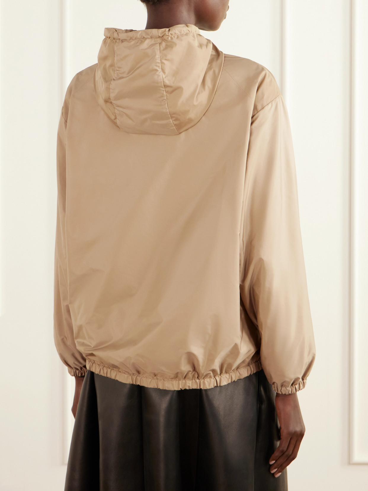 Windbreaker Logo-Appliquéd Hooded Jacket