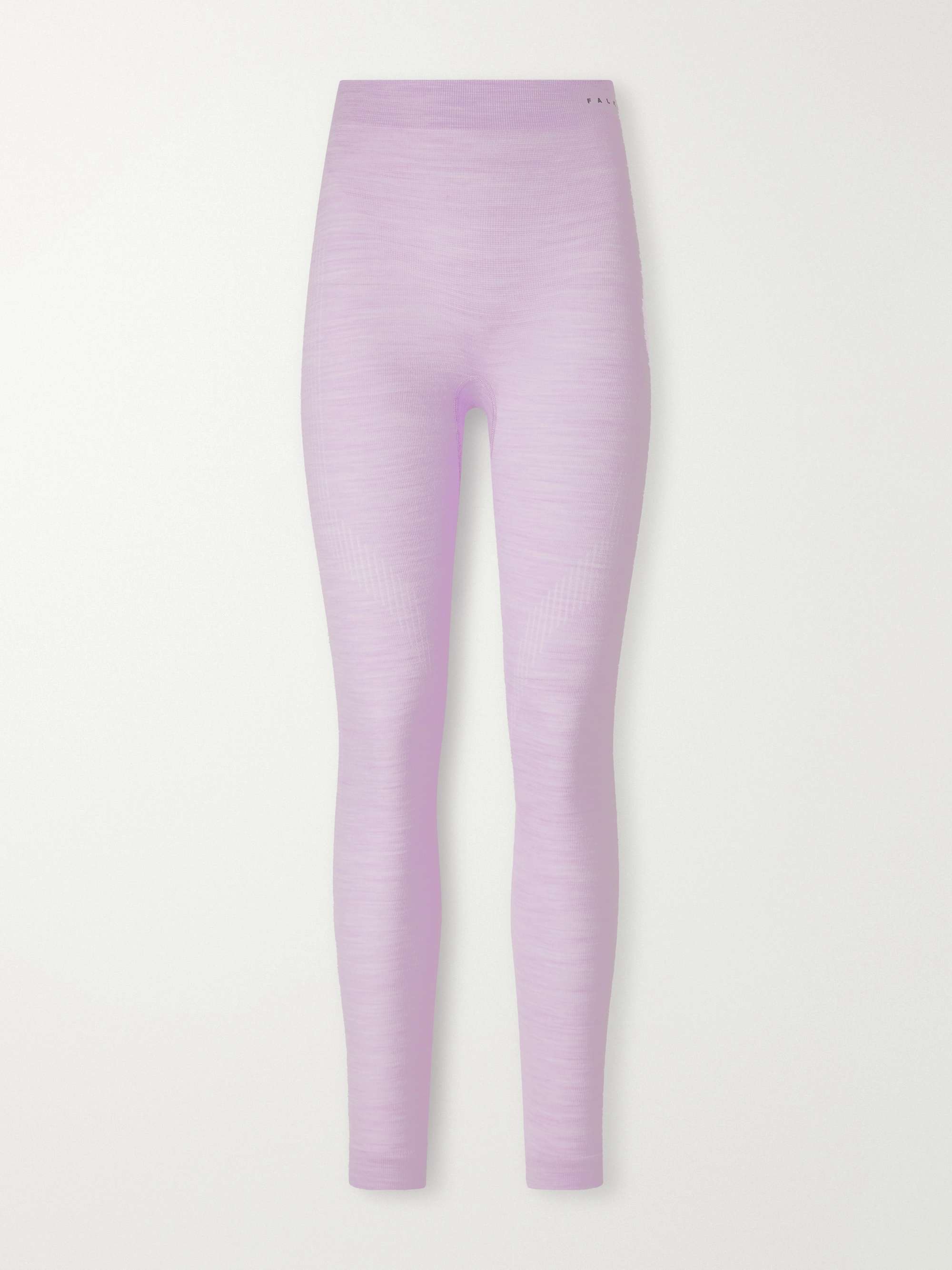 FALKE ERGONOMIC SPORT SYSTEM Paneled technical stretch wool-blend leggings