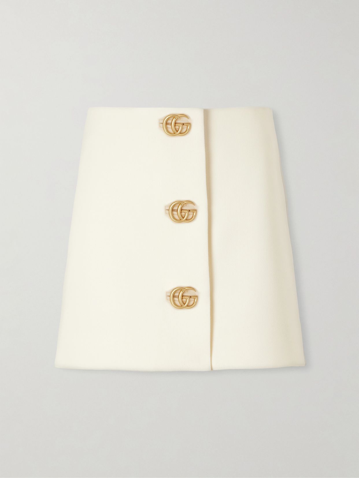 GG wool-crepe mini skirt