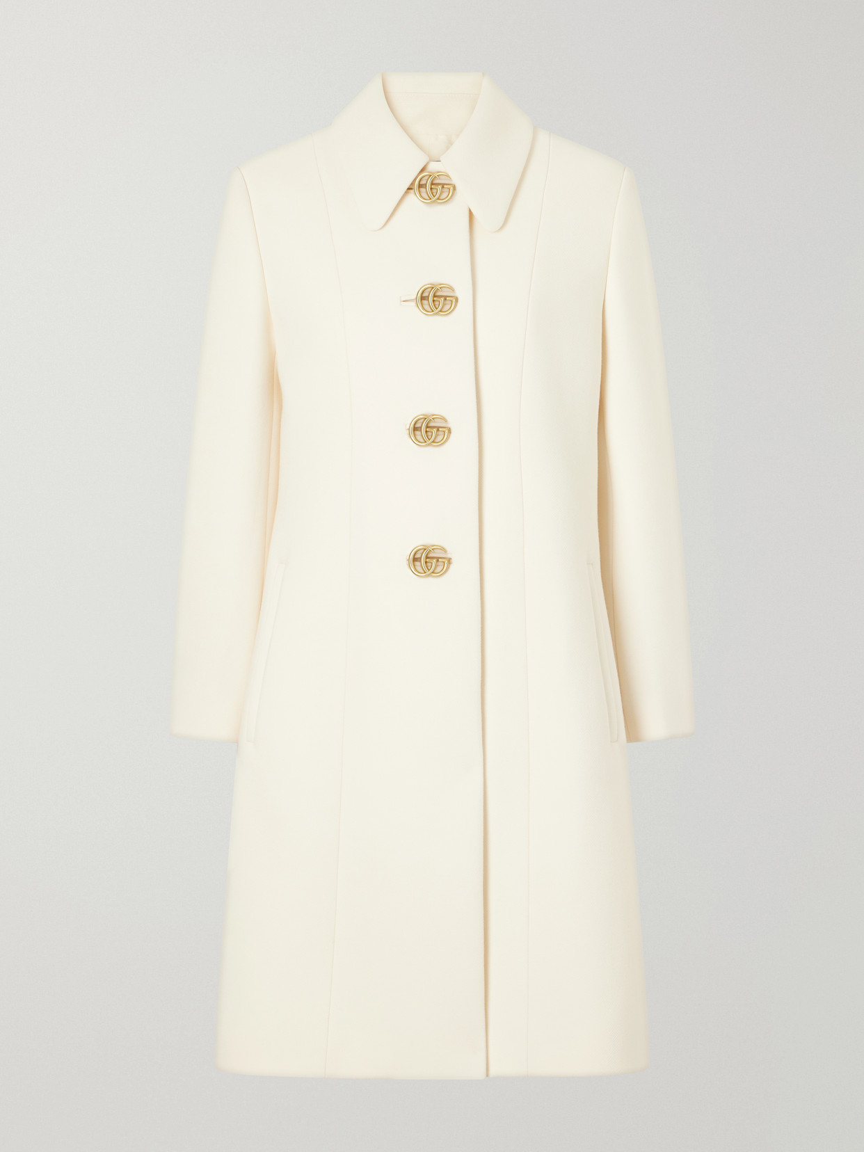 GG Wool-Crepe Coat