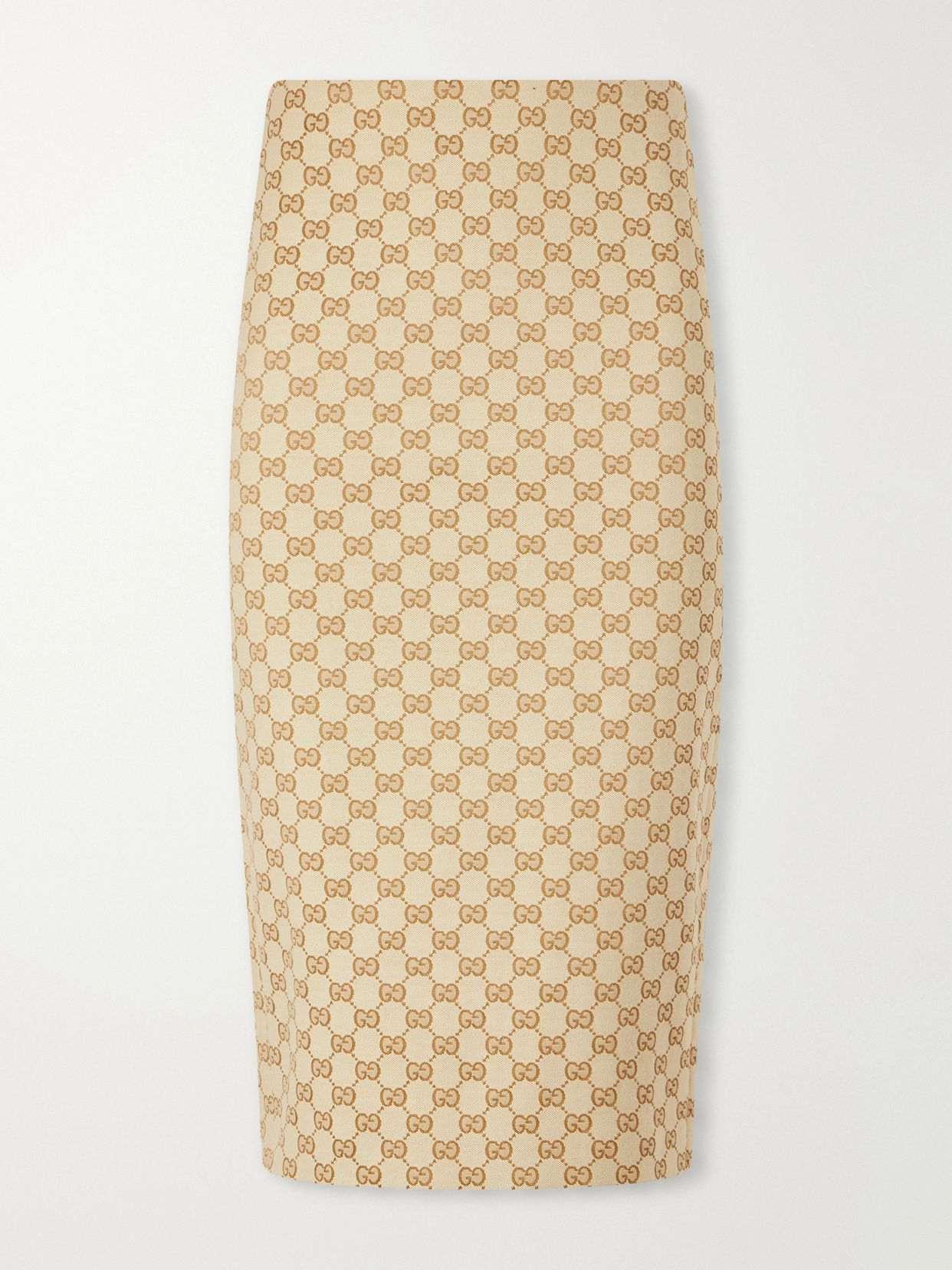 gg supreme canvas jacquard midi skirt