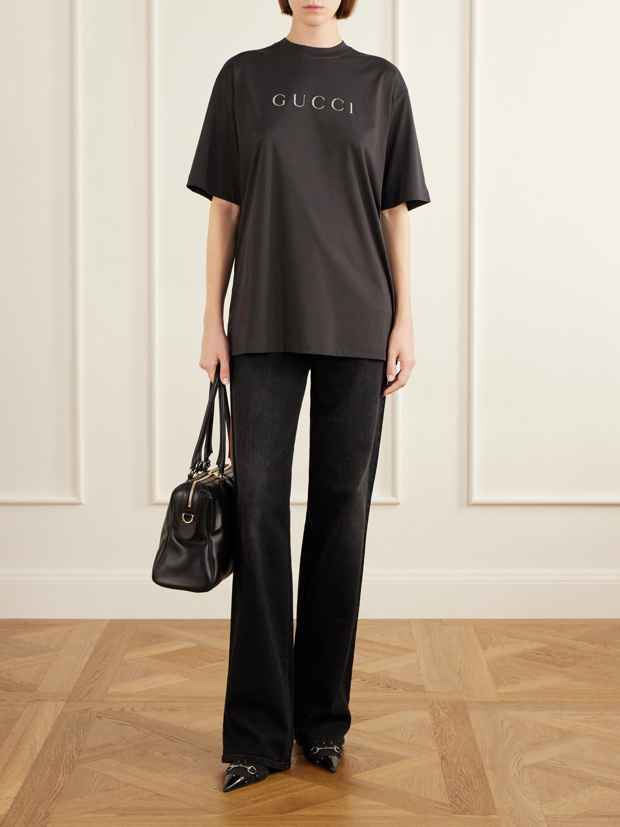 Logo-Appliquéd Cotton-Jersey T-Shirt