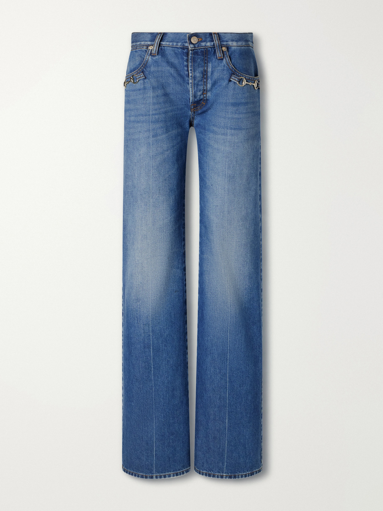 Low-Rise Bootcut Jeans