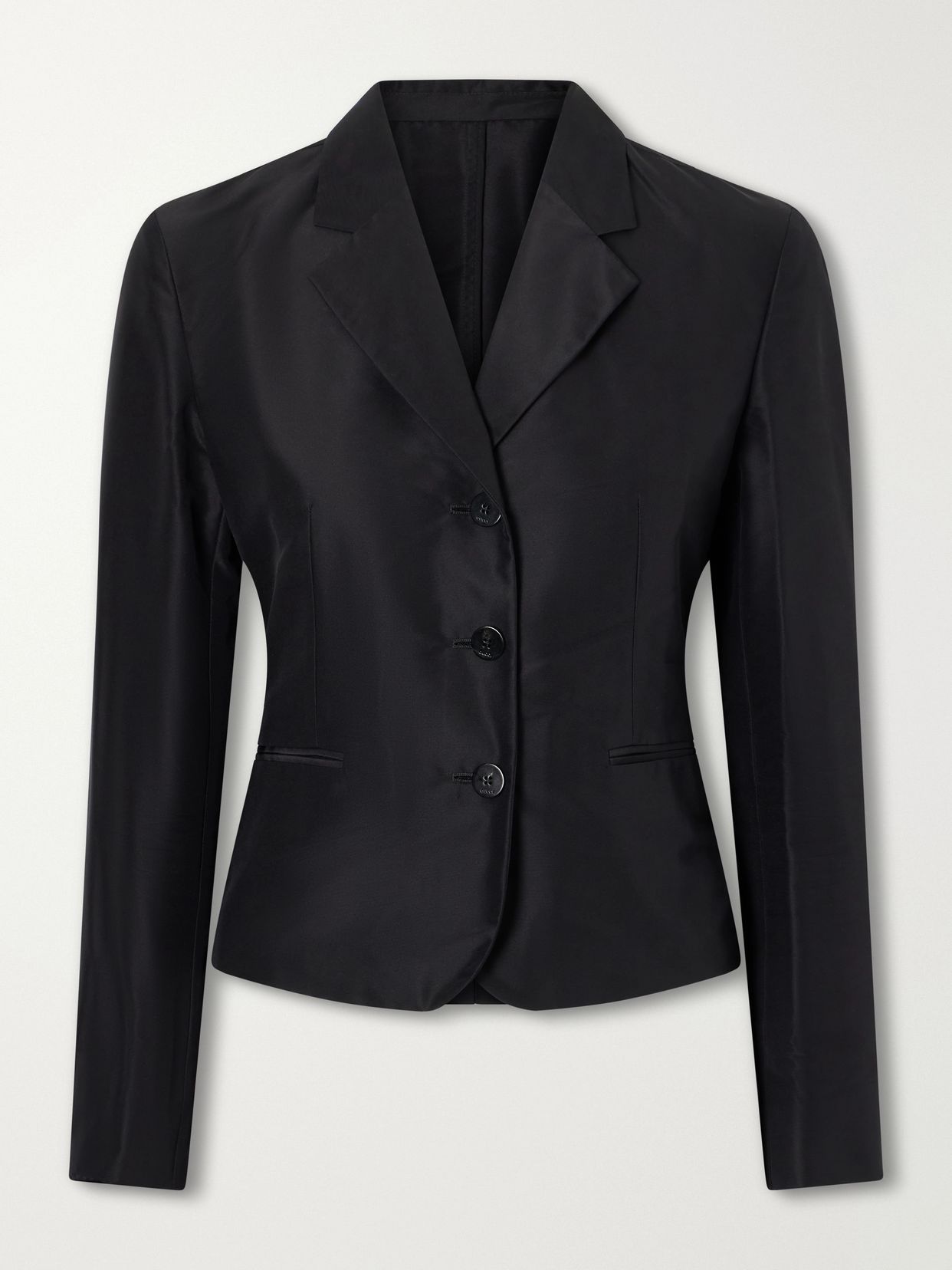 Silk-faille blazer