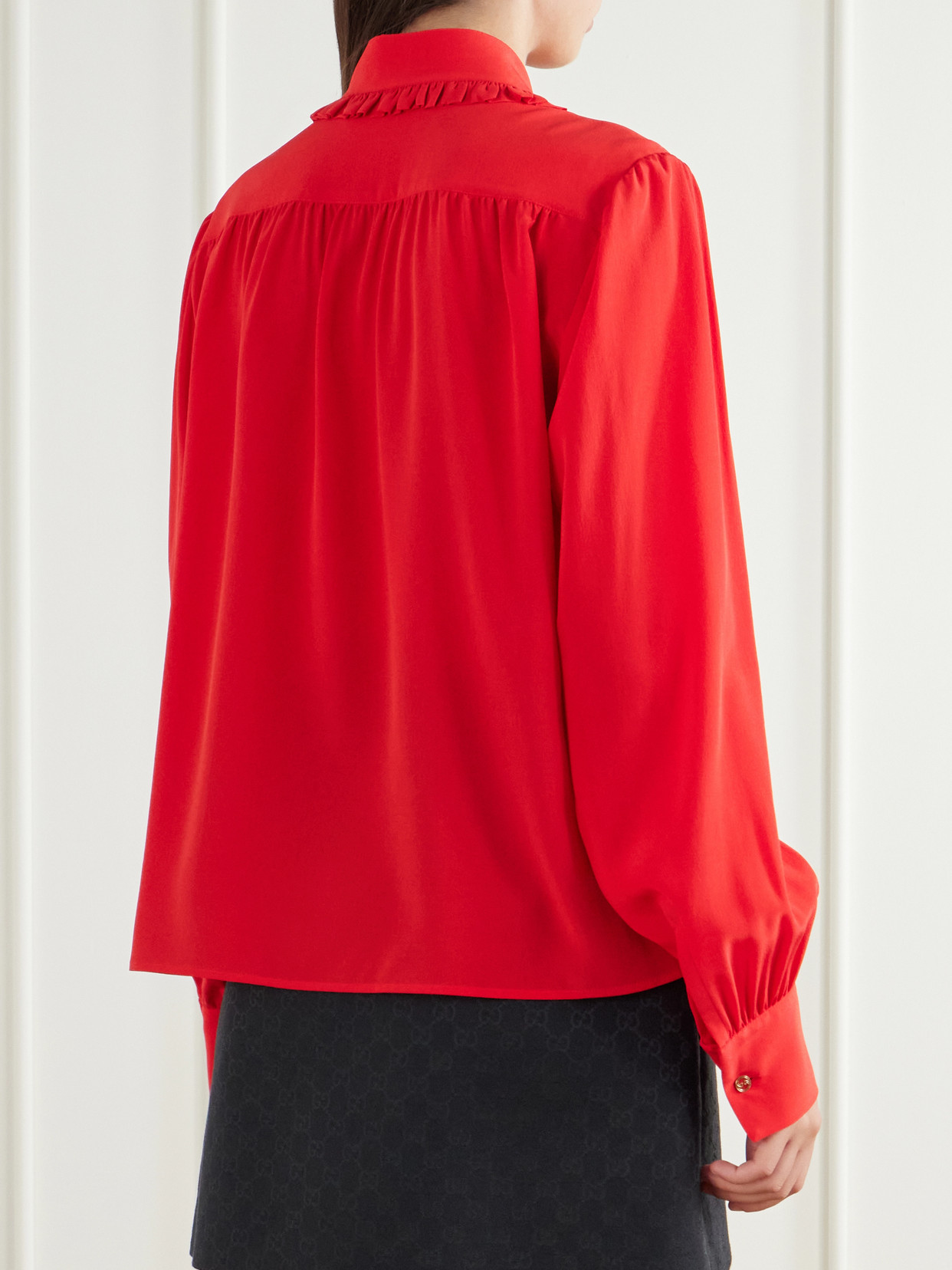 Silk Crepe-De-Chine Blouse