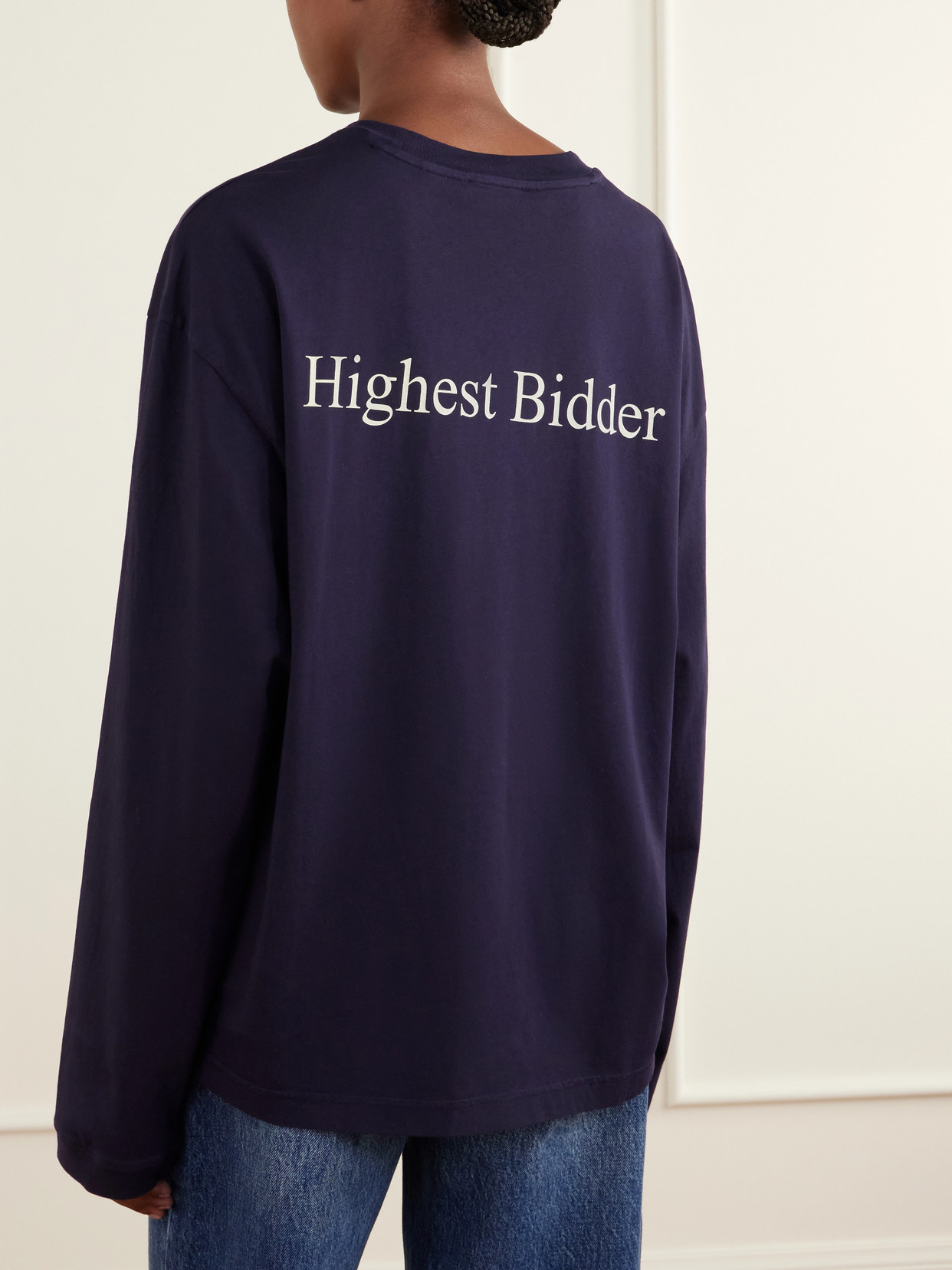 + Sotheby'S Logo-Embroidered Cotton-Jersey Sweatshirt