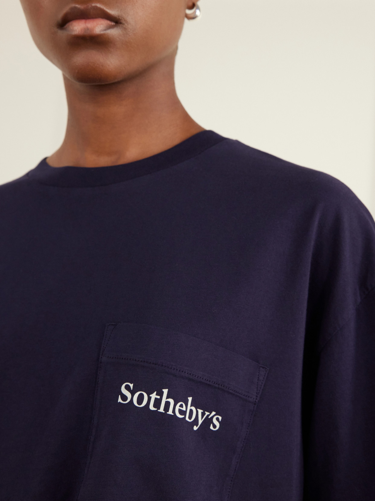 + Sotheby'S Logo-Embroidered Cotton-Jersey Sweatshirt