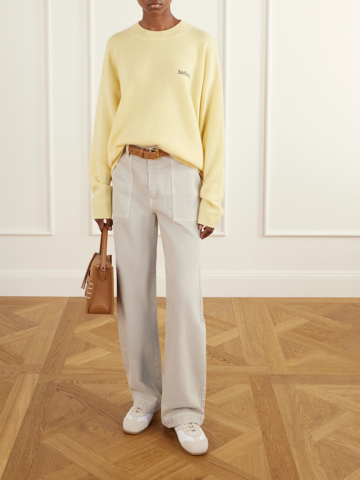 + Sotheby'S Logo-Embroidered Cashmere Sweater