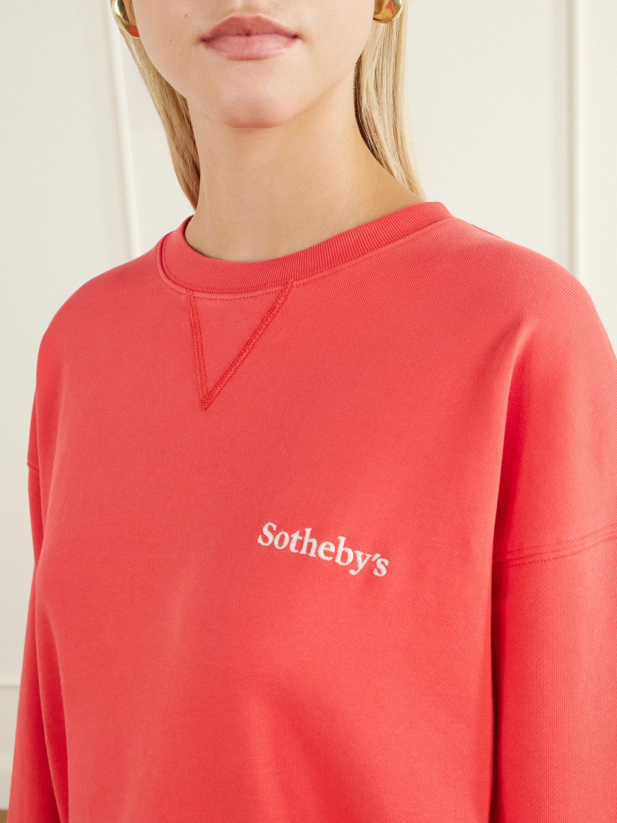 + Sotheby'S Logo-Embroidered Cotton-Jersey Sweatshirt